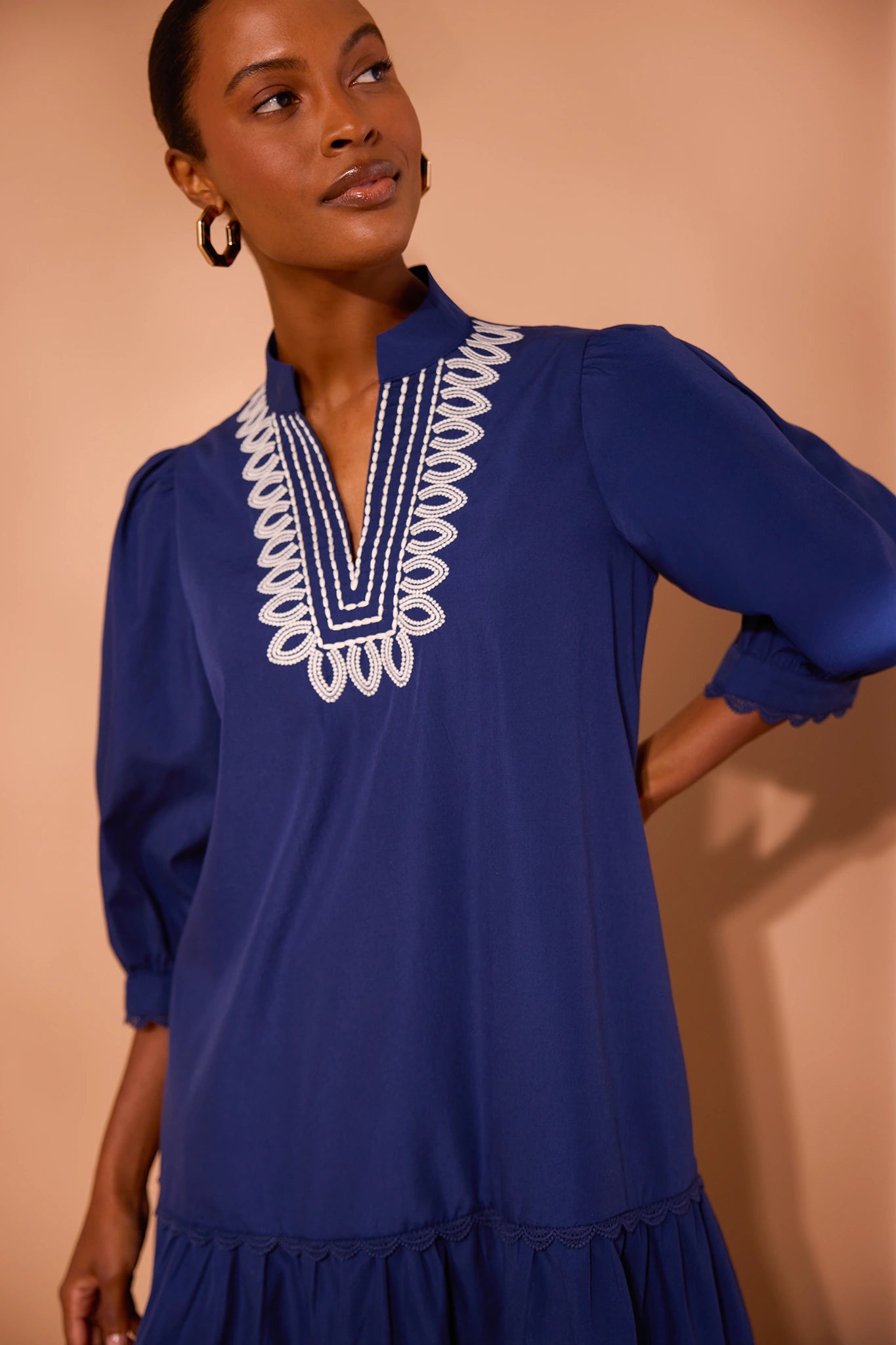 Gabriella Dress- Navy