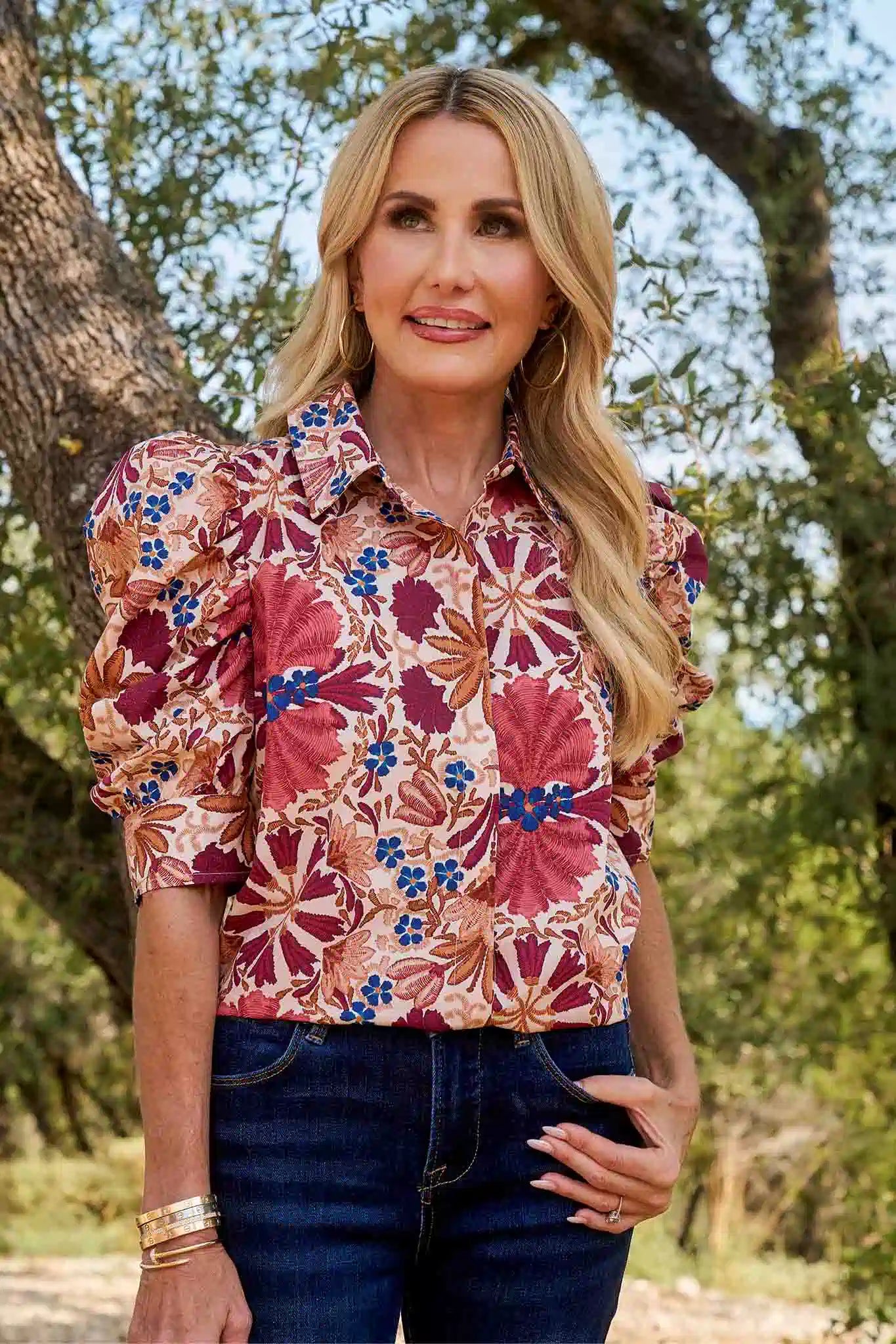 Gretchen Top- Maroon