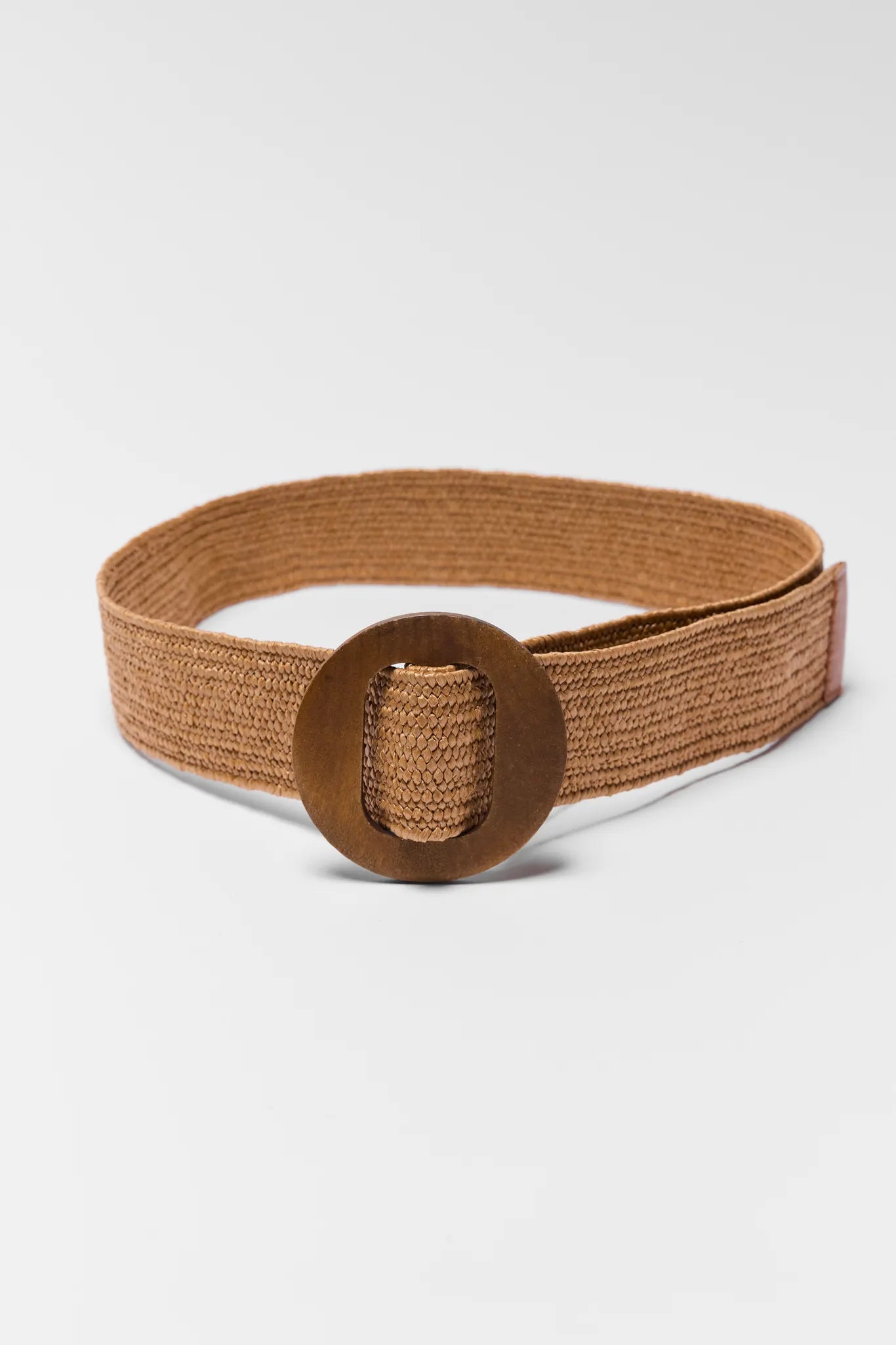 Hailey Tan Woven Belt