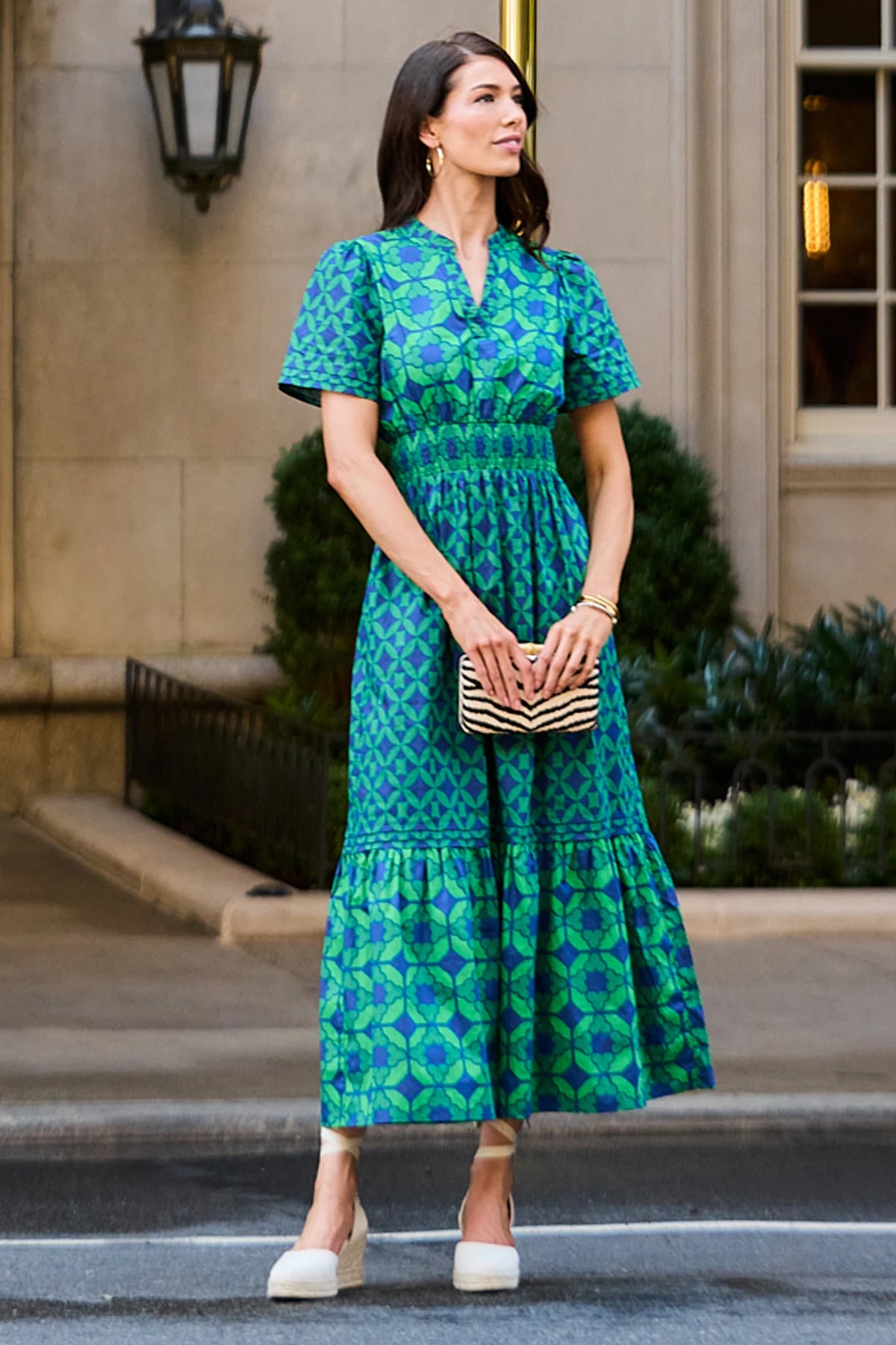 green printed dress Isabella Print Maxi | Women's Clothing sexy dresses Pair this with heels Formal Dress Burlington Cocktail Size:M/UK12/EU40/US8