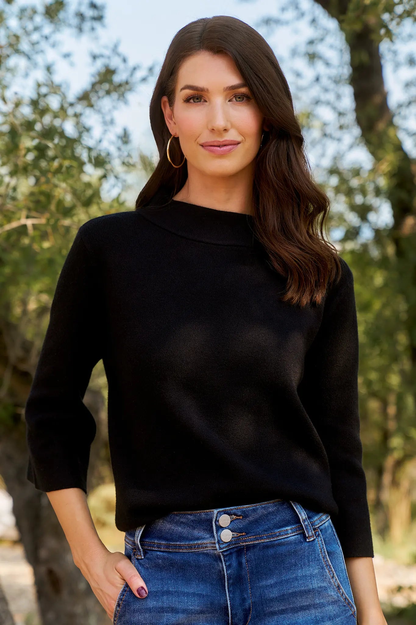 Jackie Black Knit Sweater