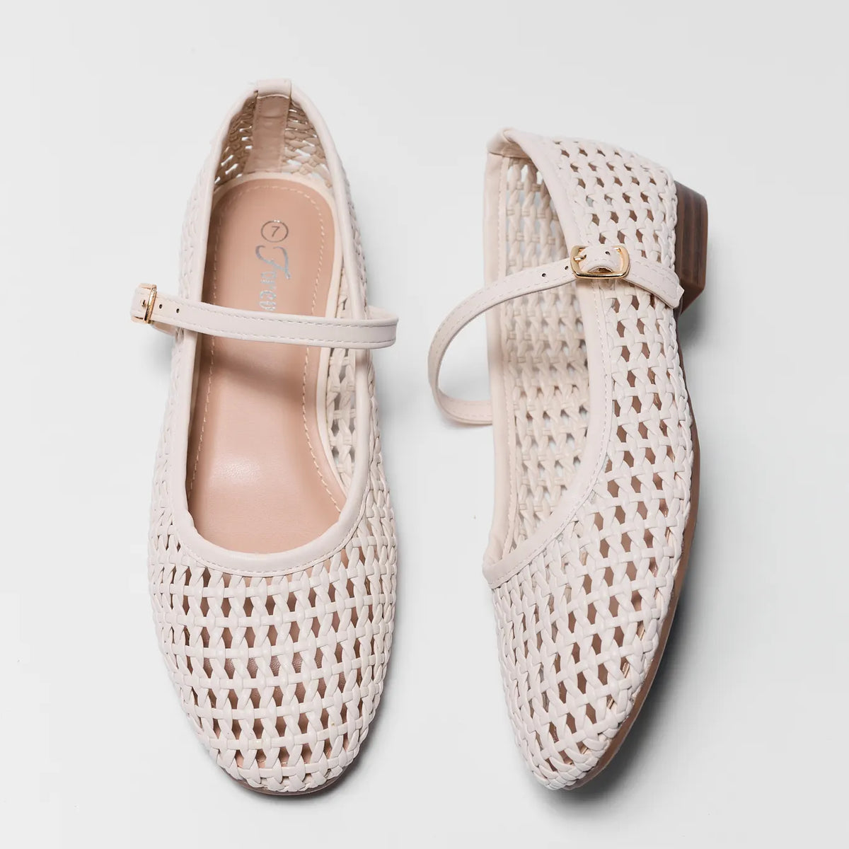 White Woven Flats | Avara