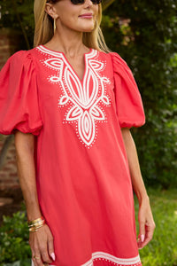 Roxanne Dress- Red