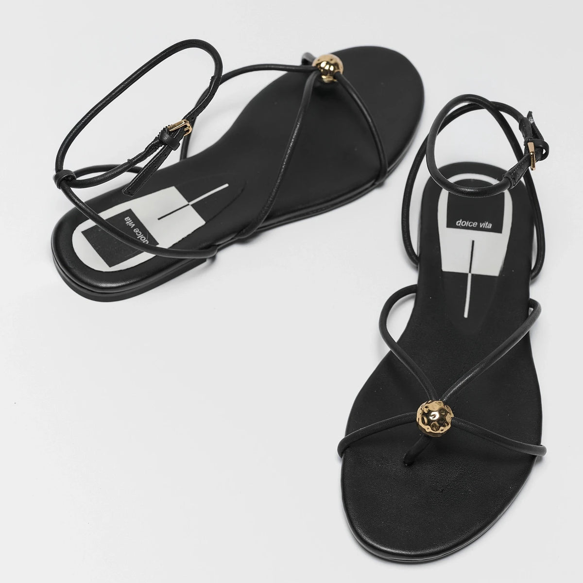 New Black Adin Sandals Dolce Vita size 12 Dom Black Leather Sandals | Dolce Vita main image 4
