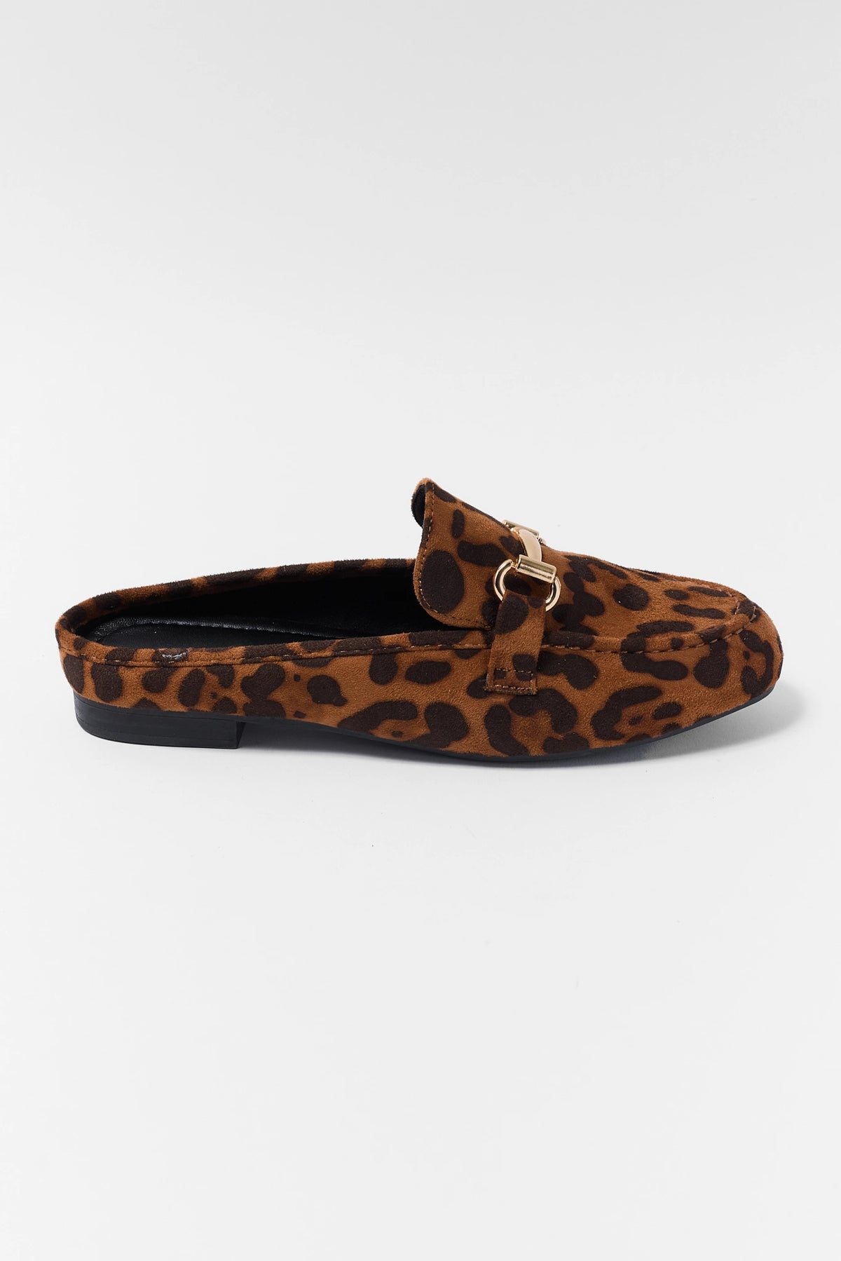 Leopard Loafer Mule