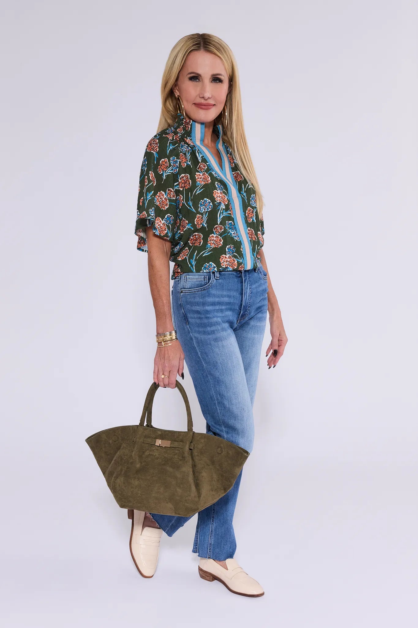 Macey Top- Forest Green
