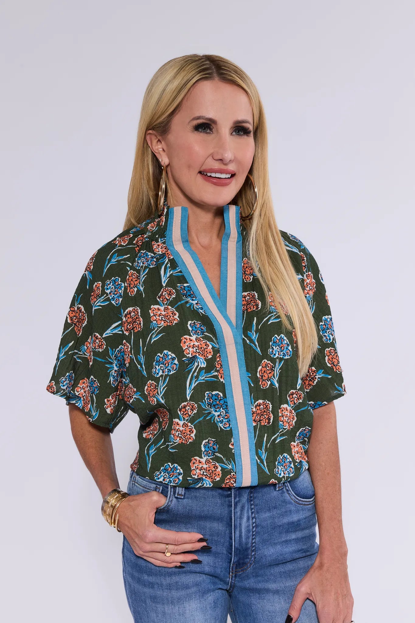 Macey Top- Forest Green