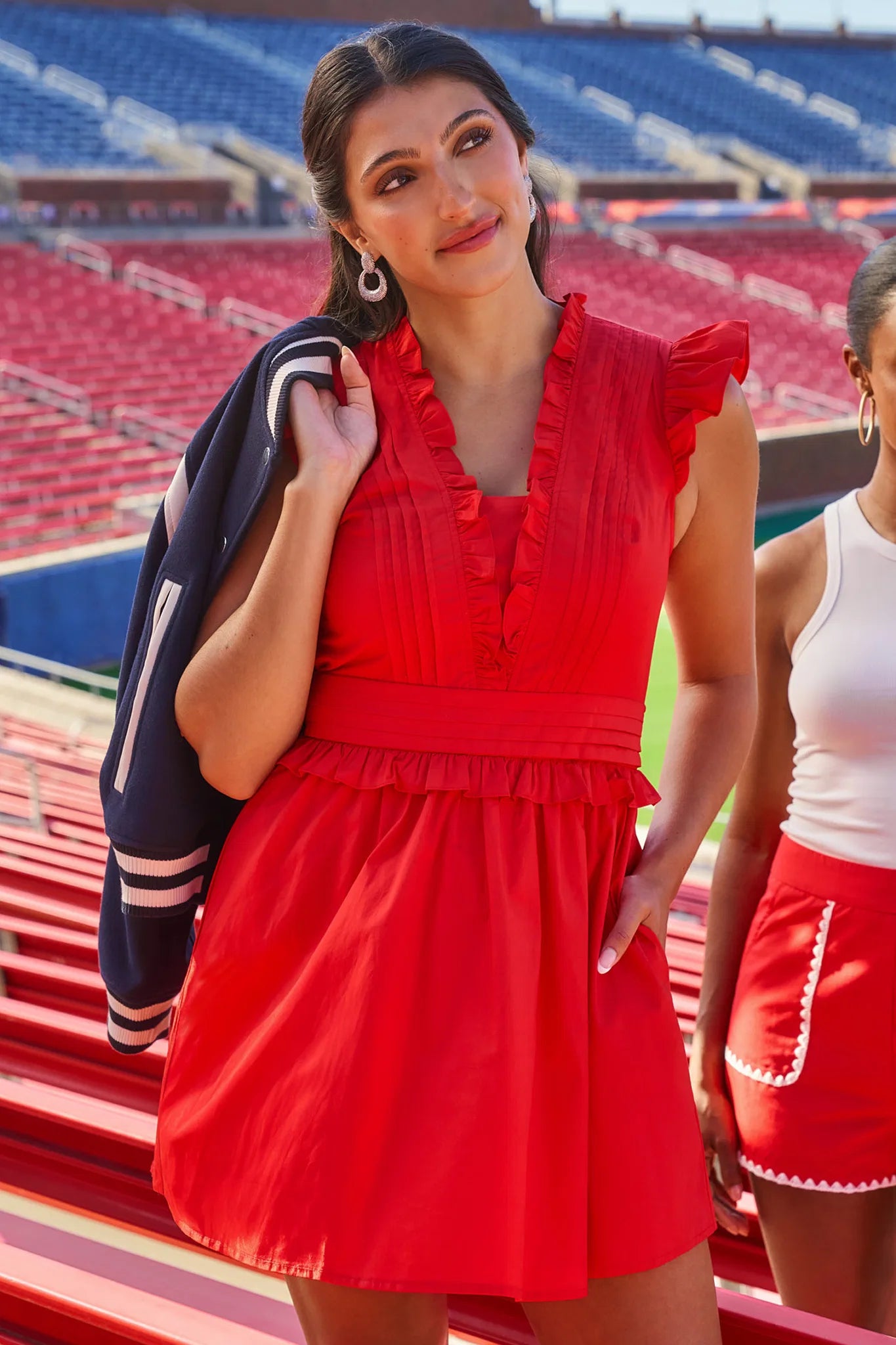 Makayla Dress- Red