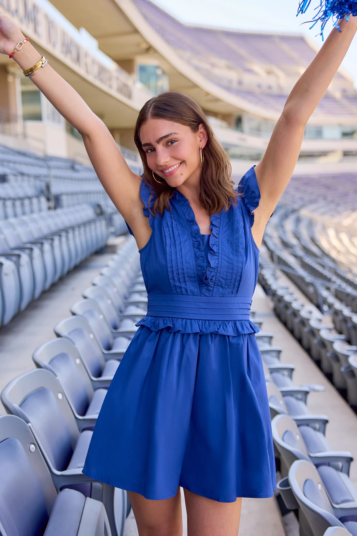 blue flutter sleeve dress Makayla Short | Women's Clothing AKIRA Azalea Wang Cybele Size:Royal 130'' Casual dresses A perfectly Shopify:Dresses