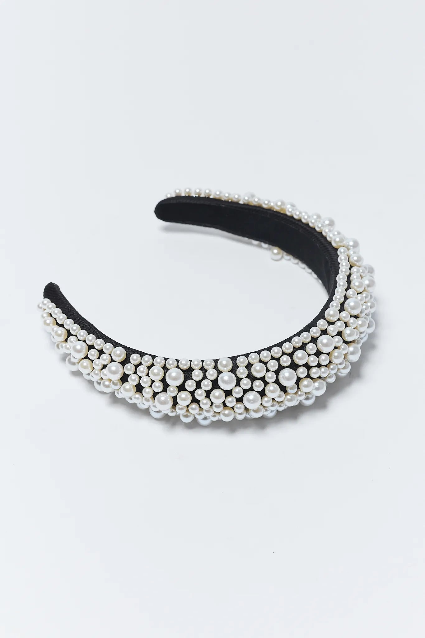 Marian Black Pearl Headband