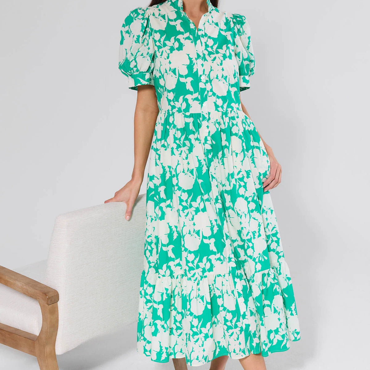 Martha Green Floral Maxi Dress | Women's Clothing | Avara Martha Green Floral Maxi Dress | Women's Clothing | Avara