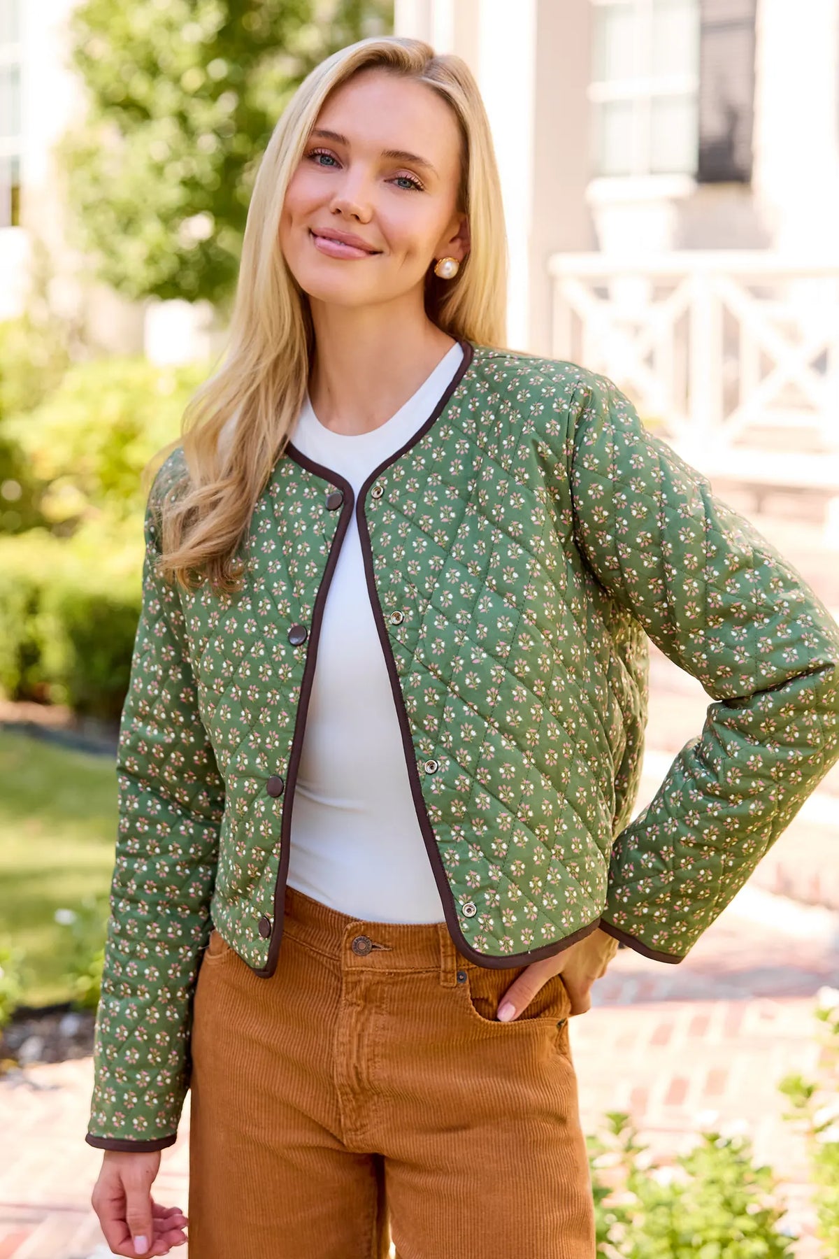 Melanie Brown Floral Printed Jacket