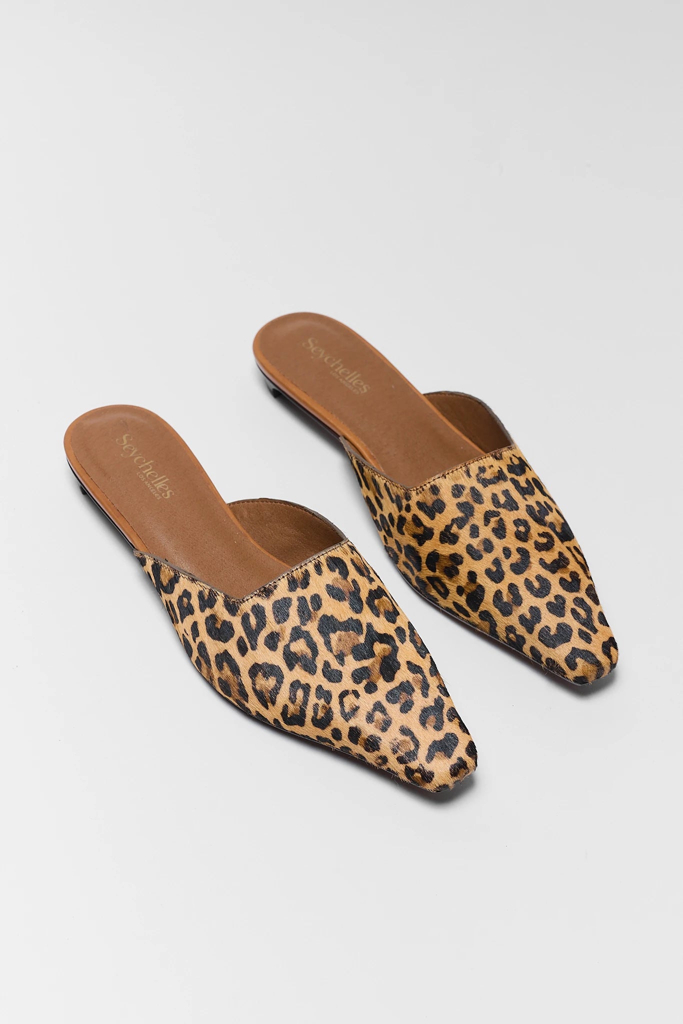Mocktail Leopard Mules by Seychelles