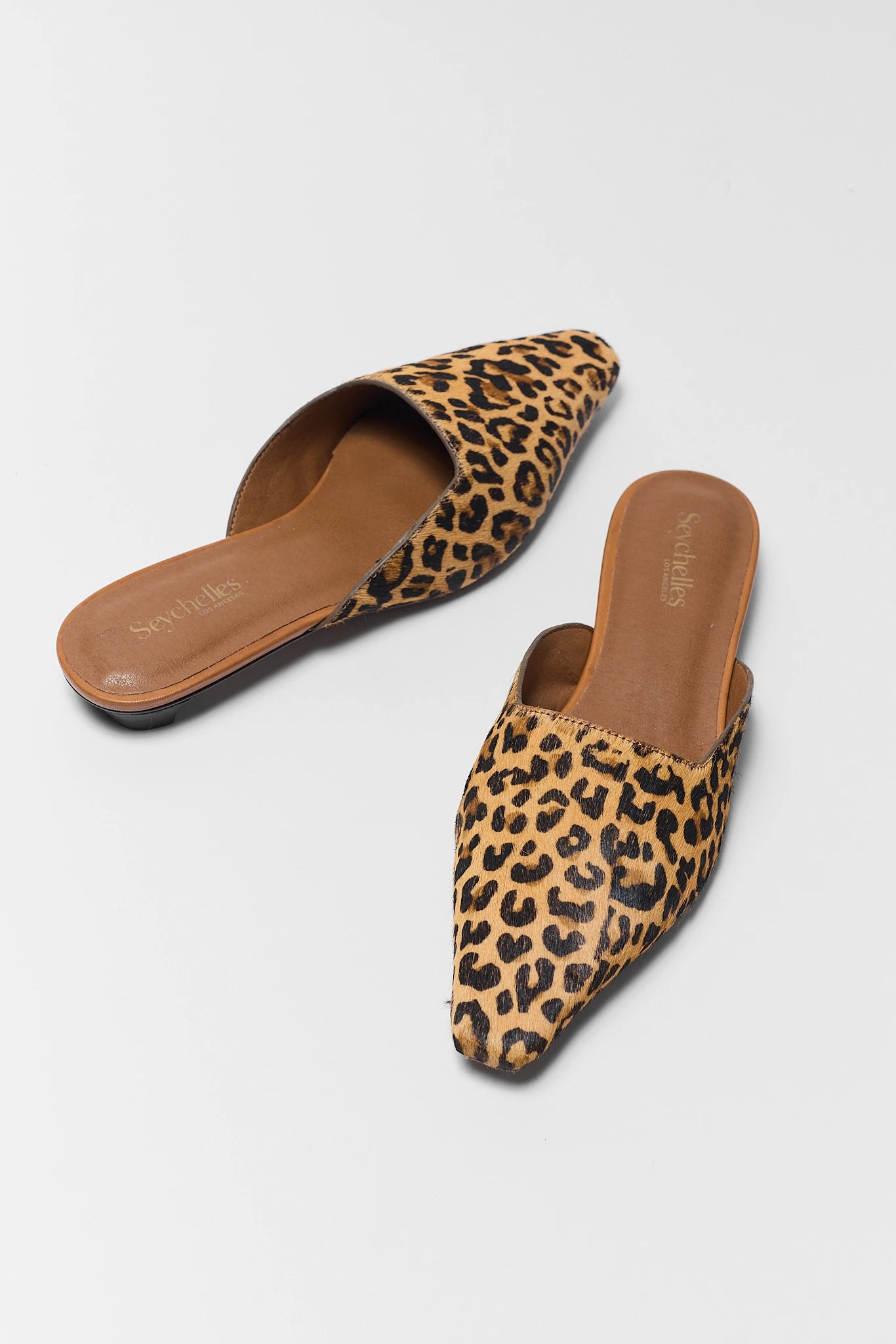 Mocktail Leopard Mules by Seychelles