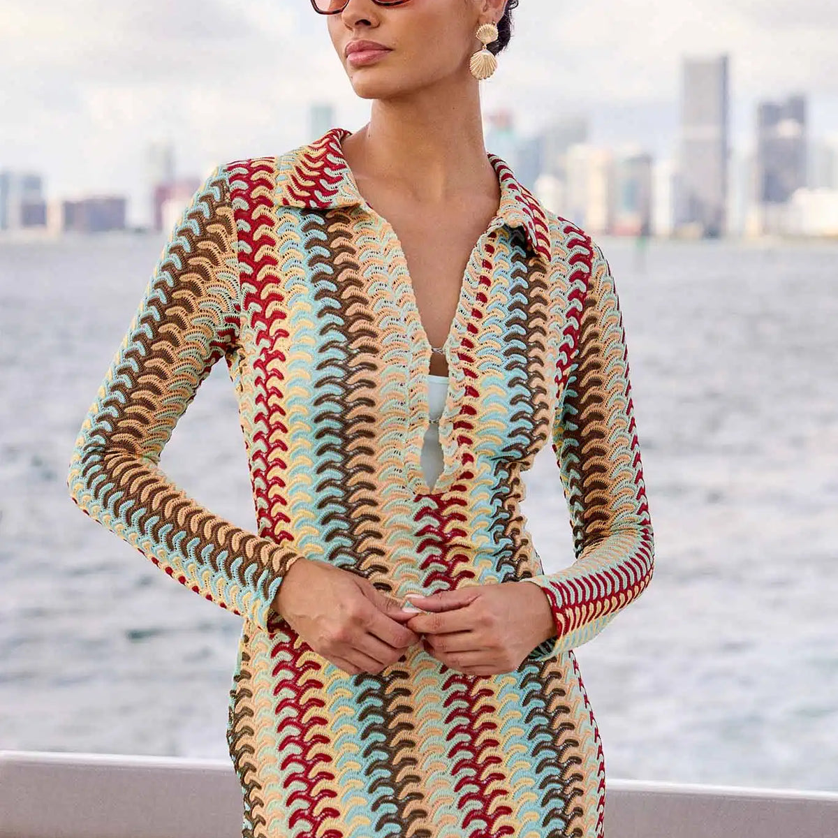 vrg grl myra crochet mini dress apricot Myra Crochet Mini Dress Apricot