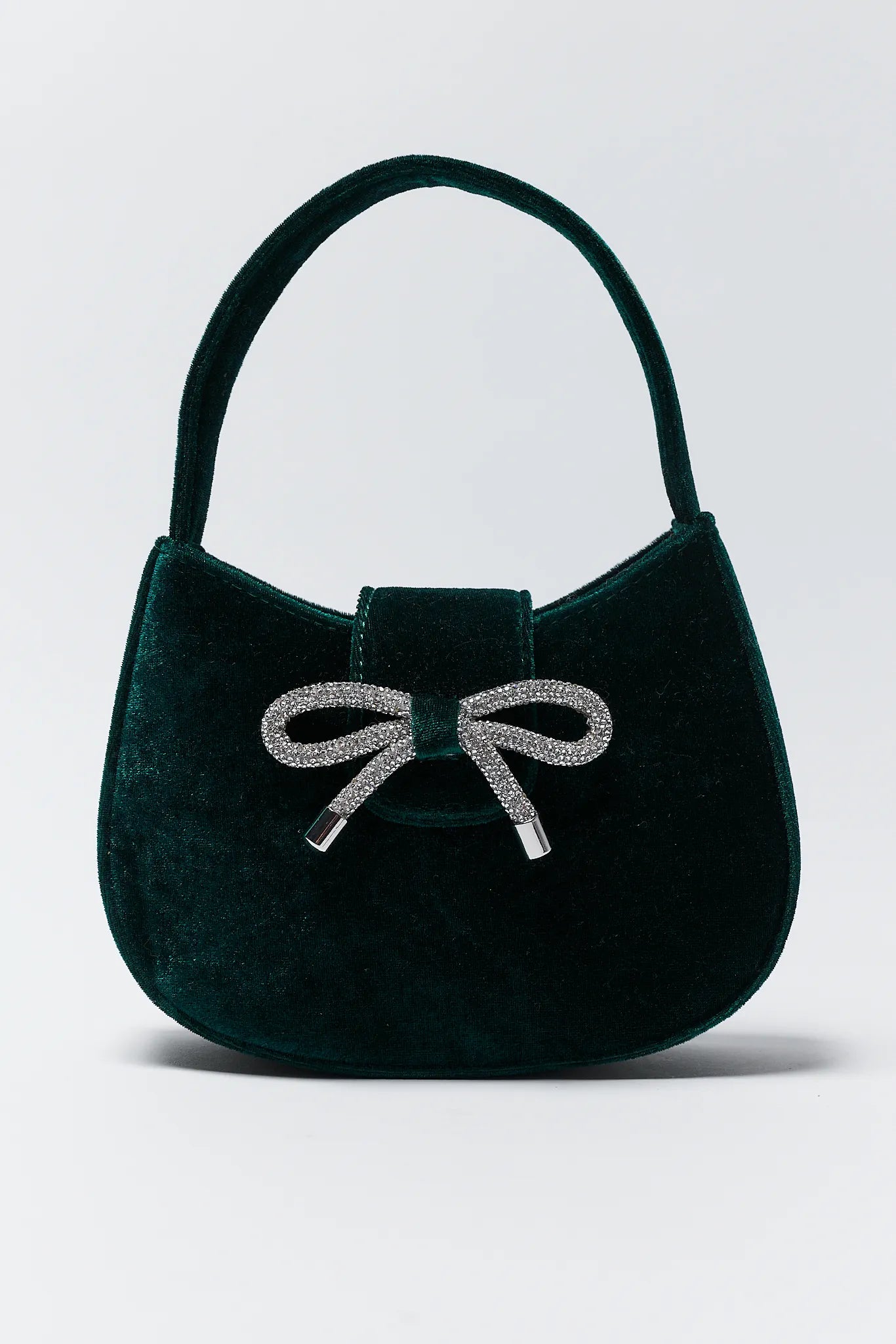 Nina Emerald Velvet Bag