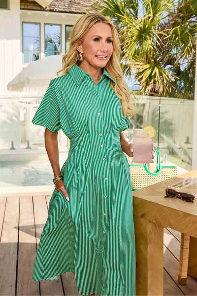 Olivia Green Button Up Maxi Dress | Avara Olivia Green Button Up Maxi Dress | Avara
