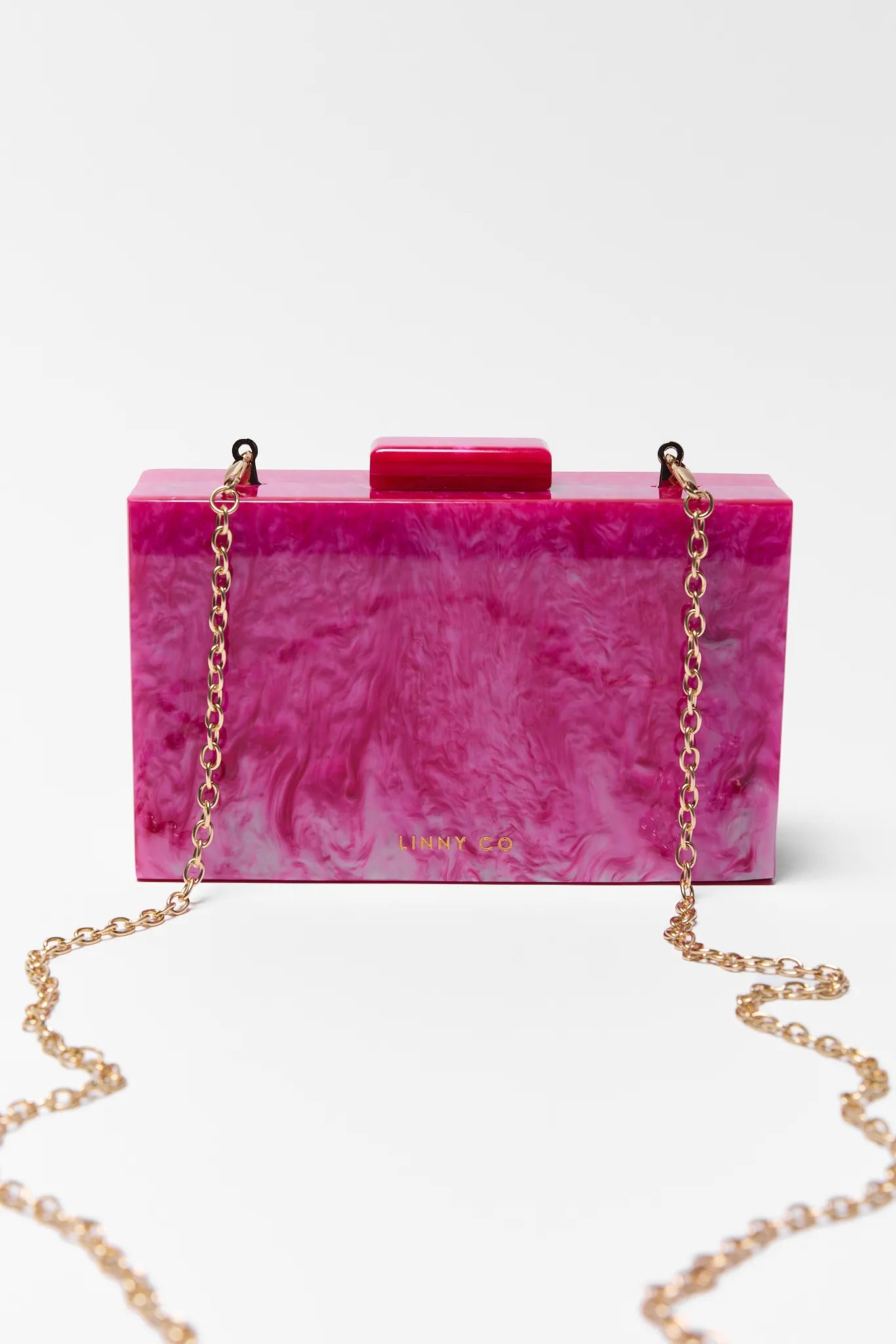 Poppy Pink Acrylic Clutch