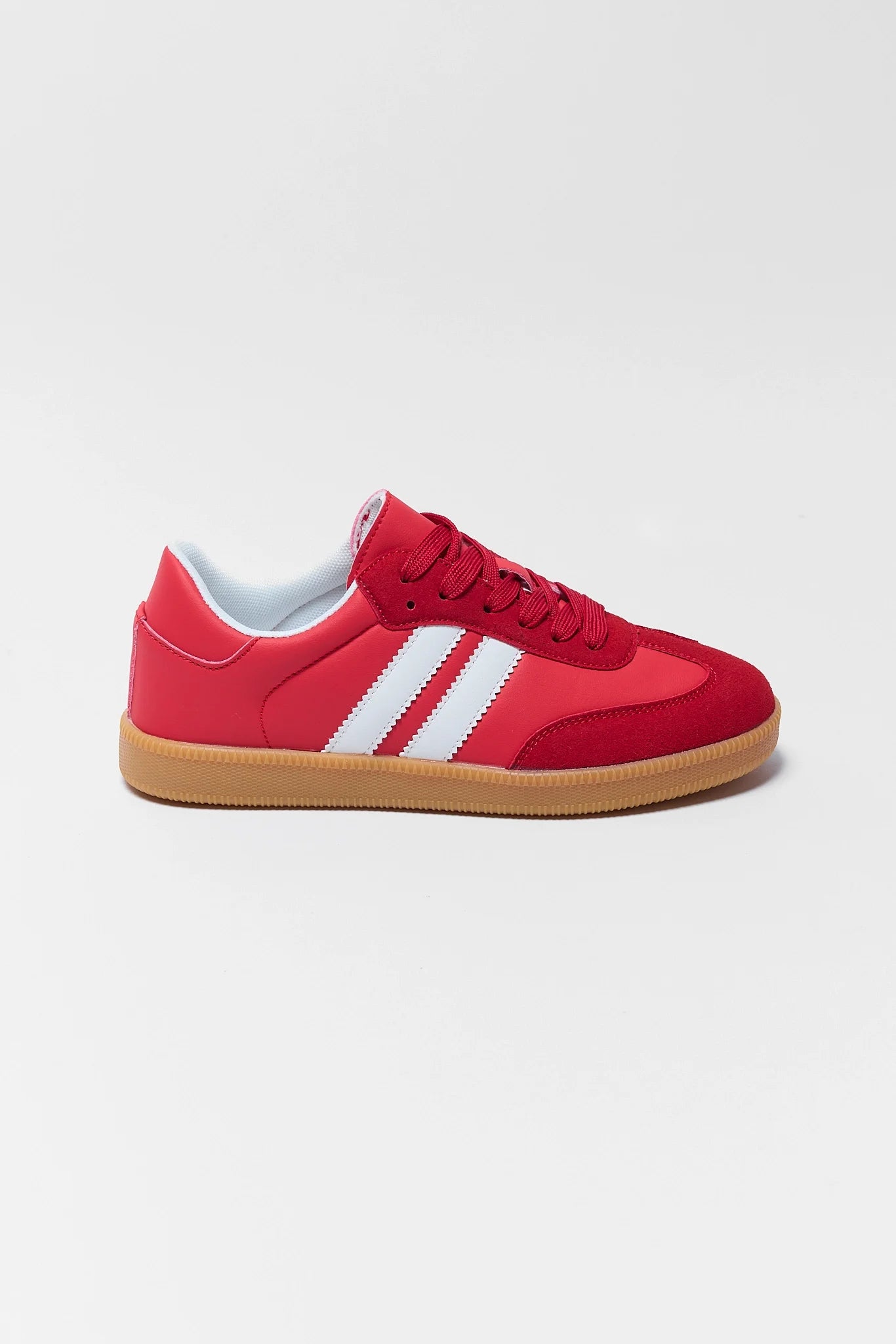 Red Contrast Stripe Sneaker