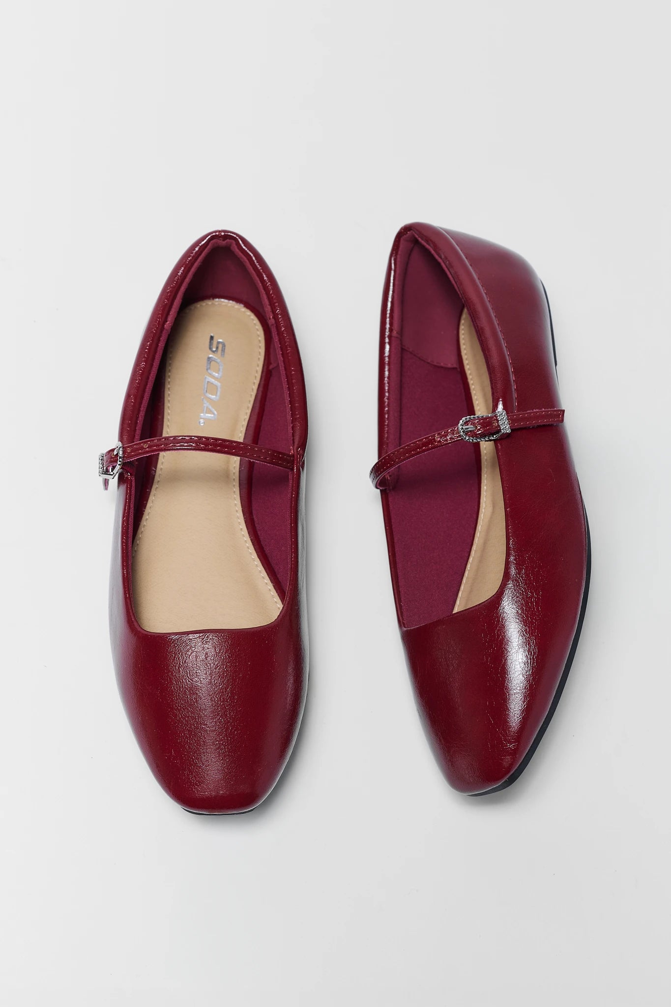 Red Patent Ballet Flats
