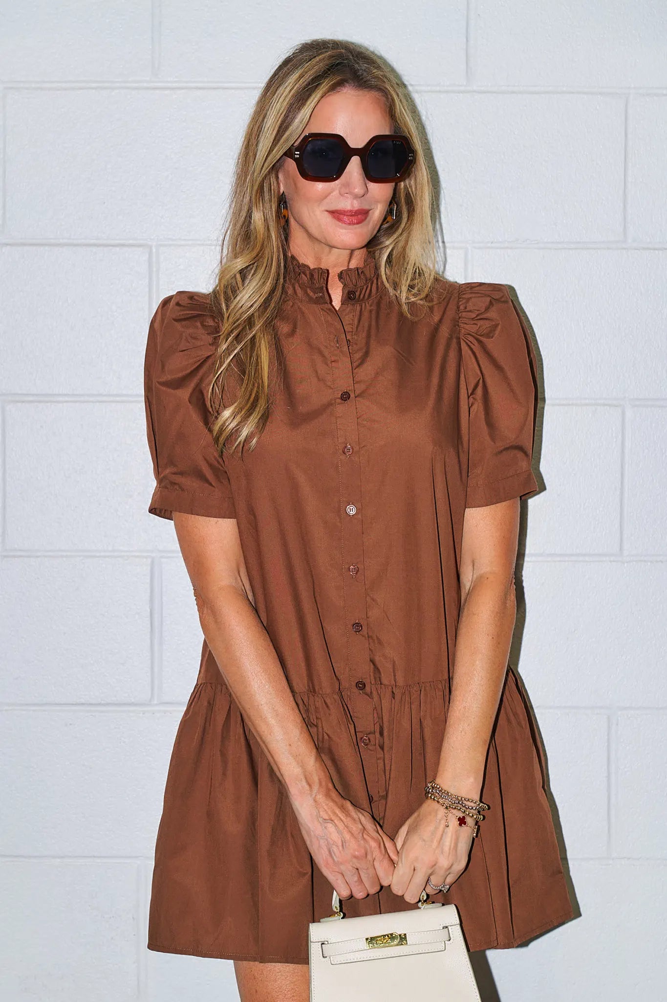 Reena Dress- Brown