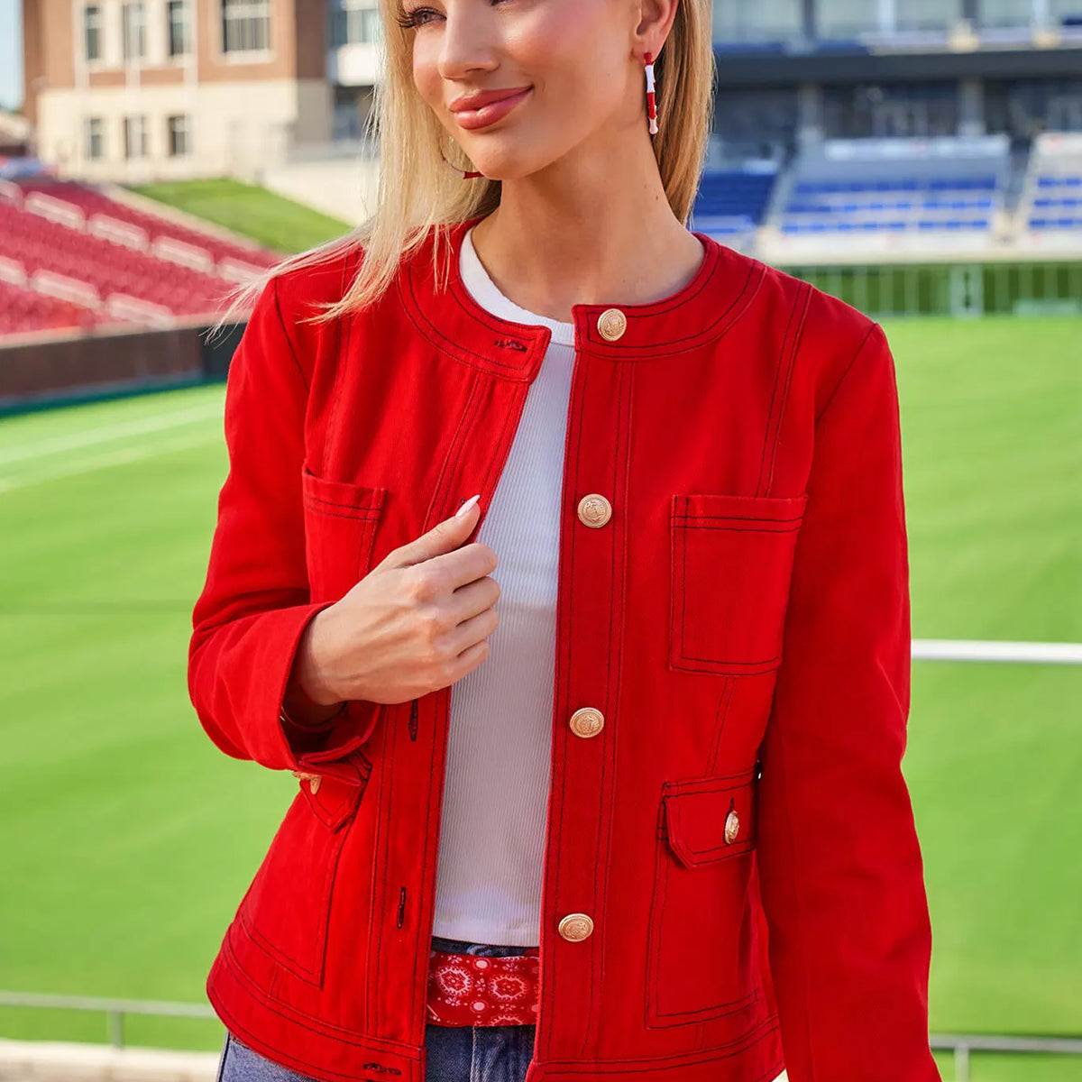 Rhodes Jacket- Red | Avara