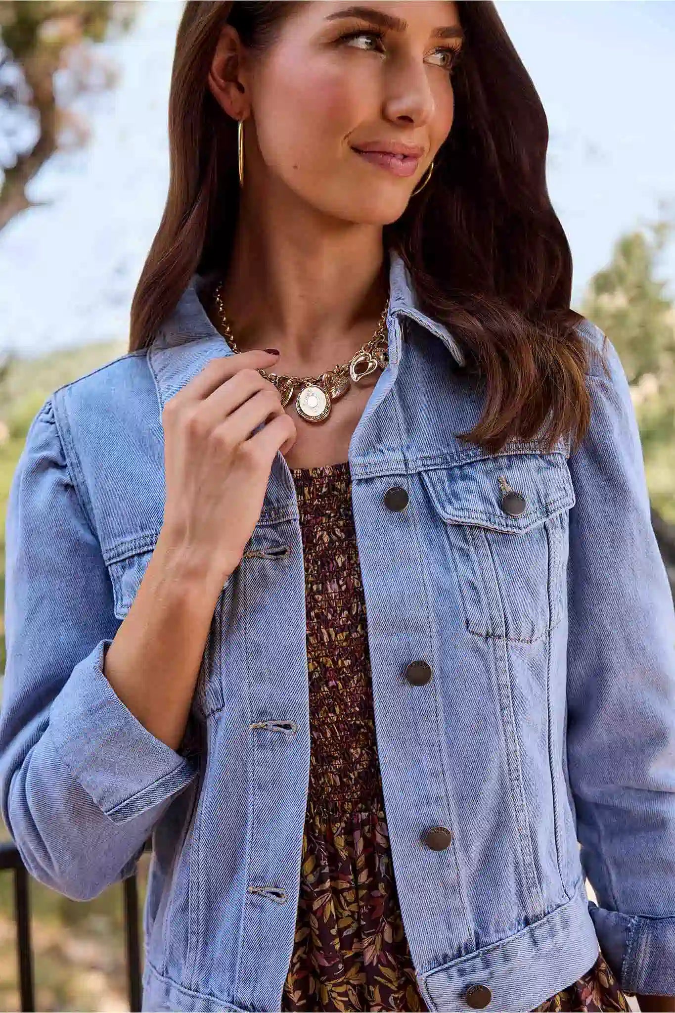 Roxanna Denim Jacket- Light Wash