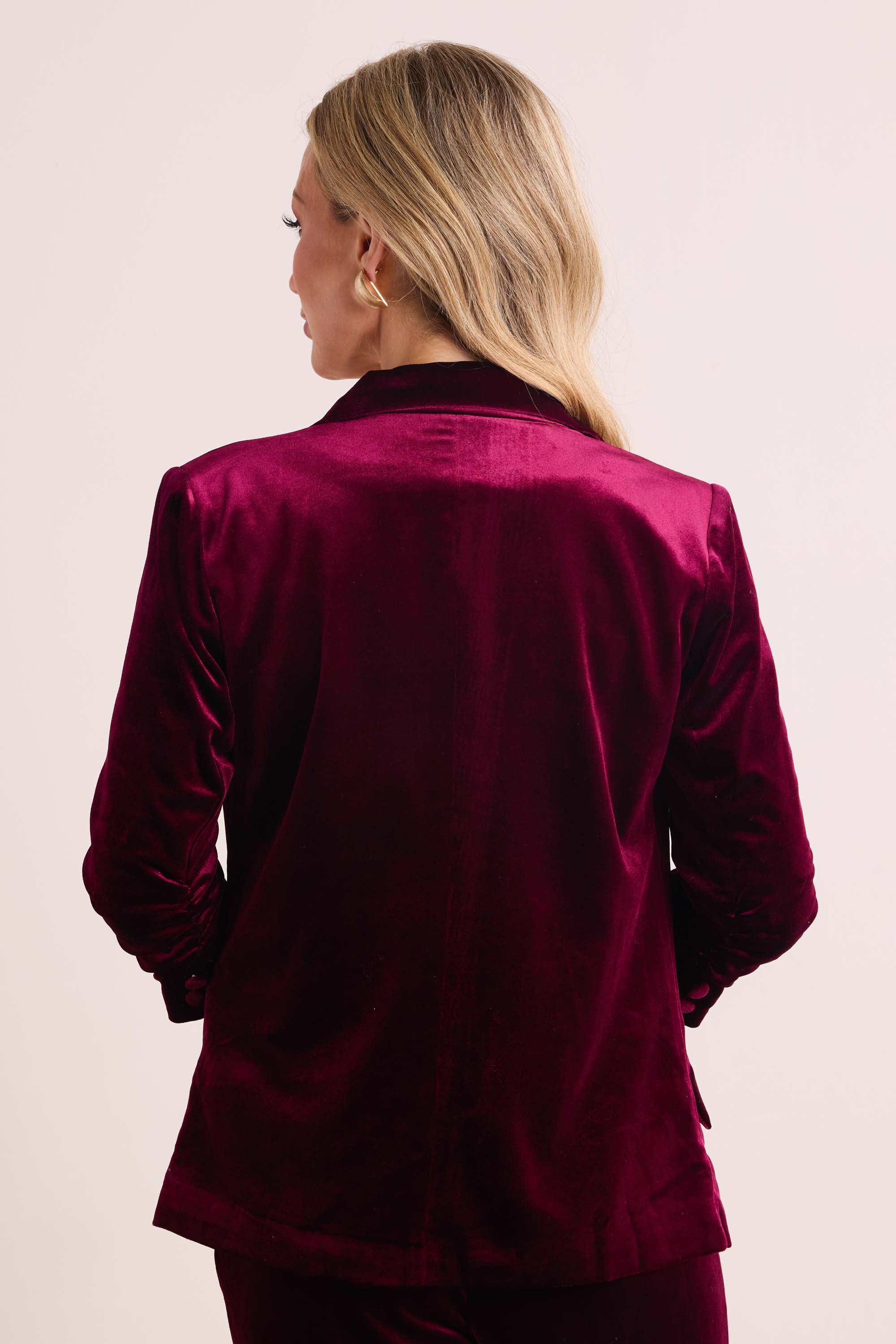 Dawn Blazer- Burgundy