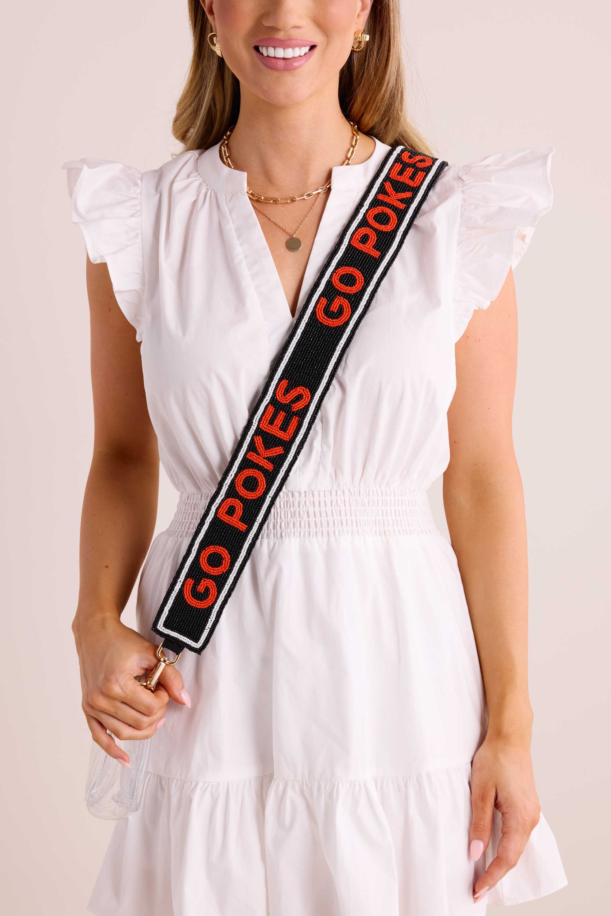 Beaded Purse Strap- OSU