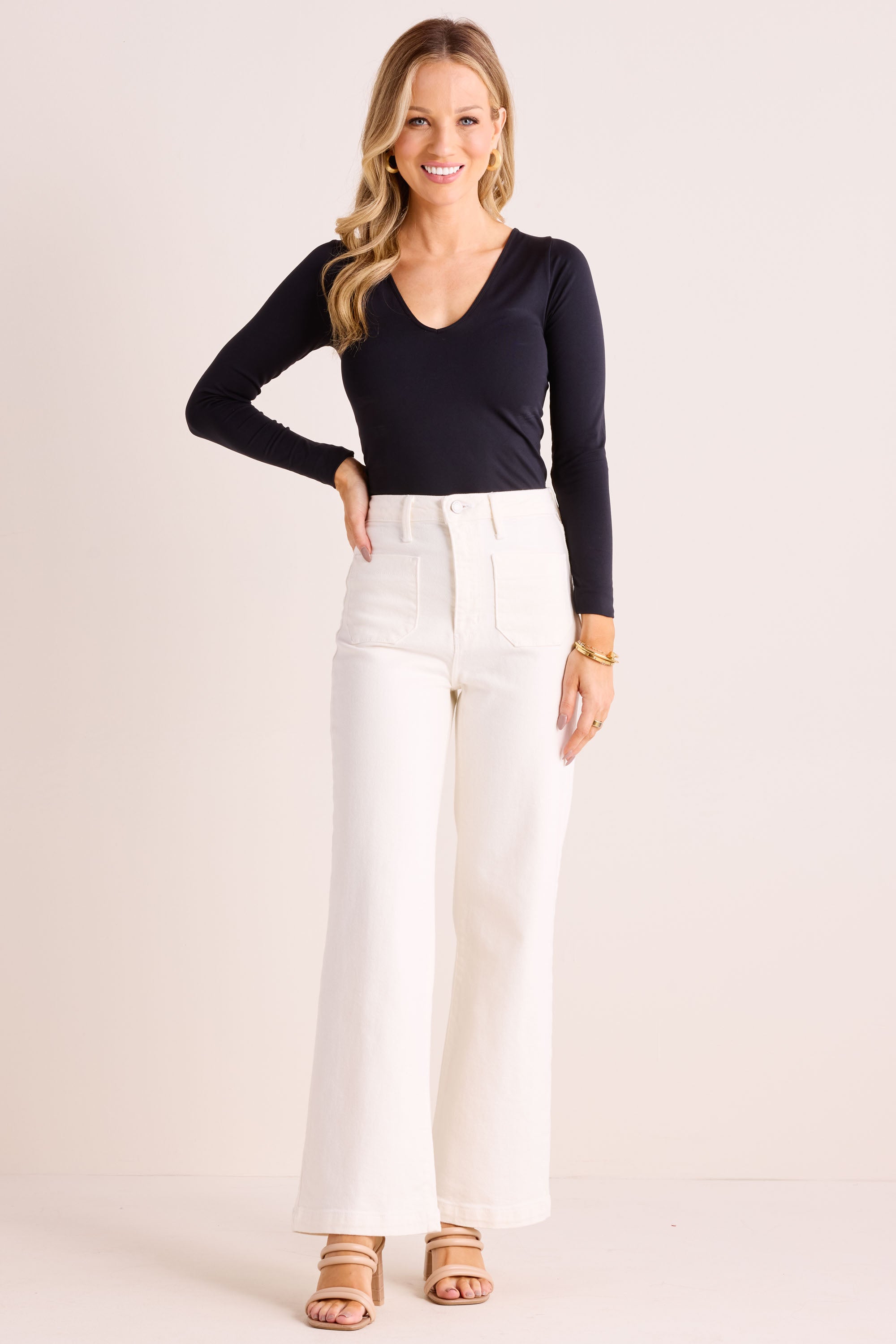 Kimberly Jeans- White