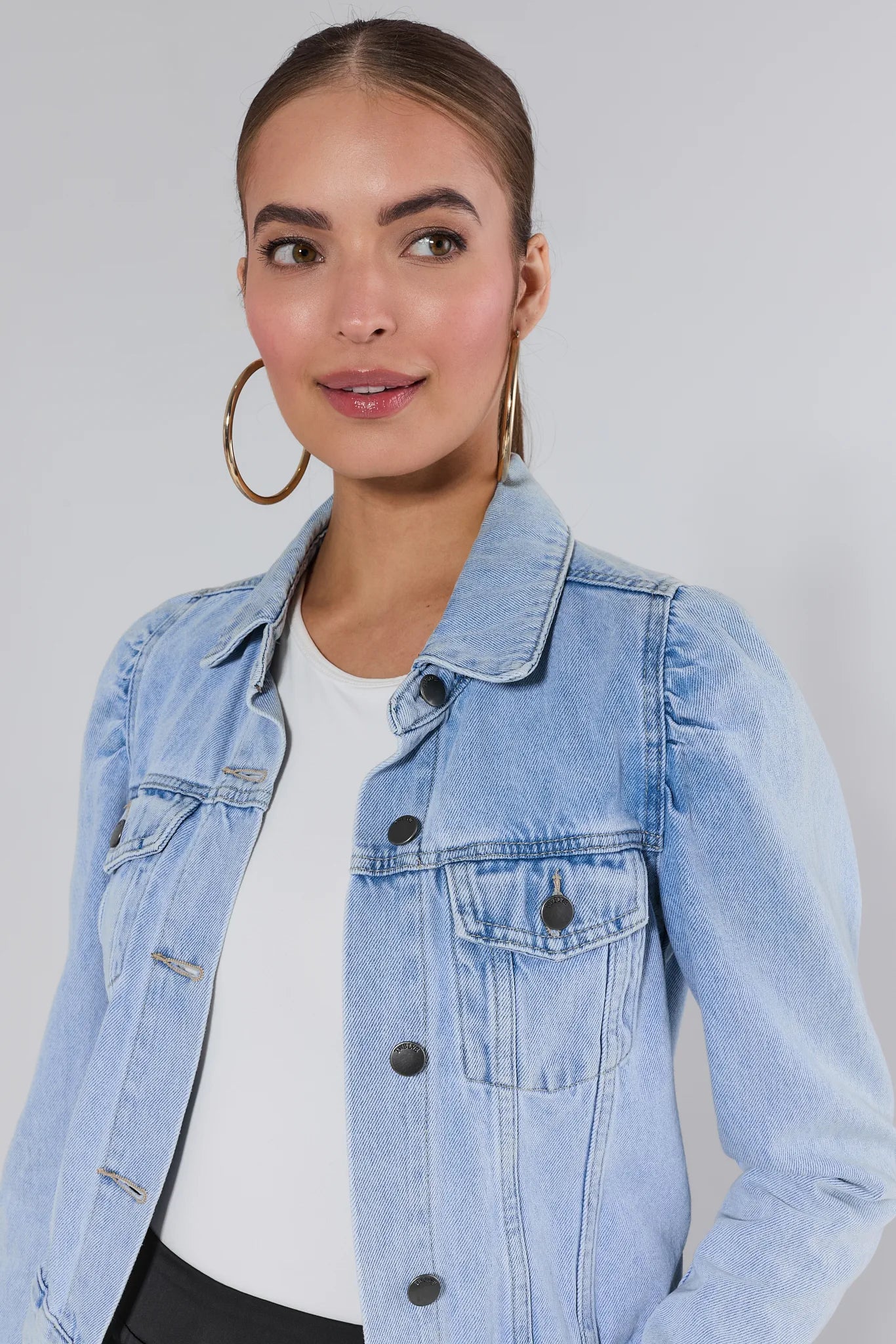 Roxanna Light Wash Denim Jacket