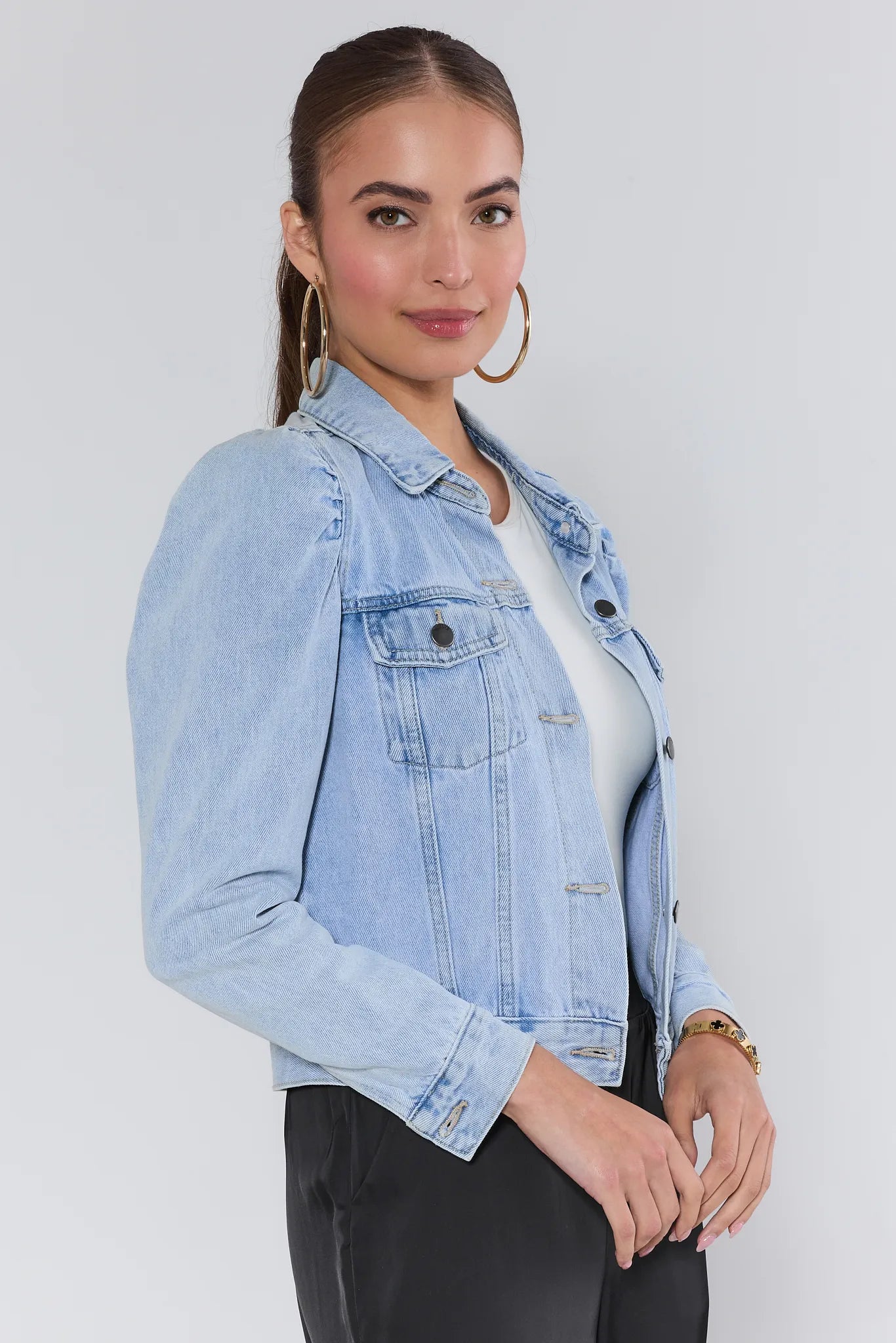 Roxanna Light Wash Denim Jacket