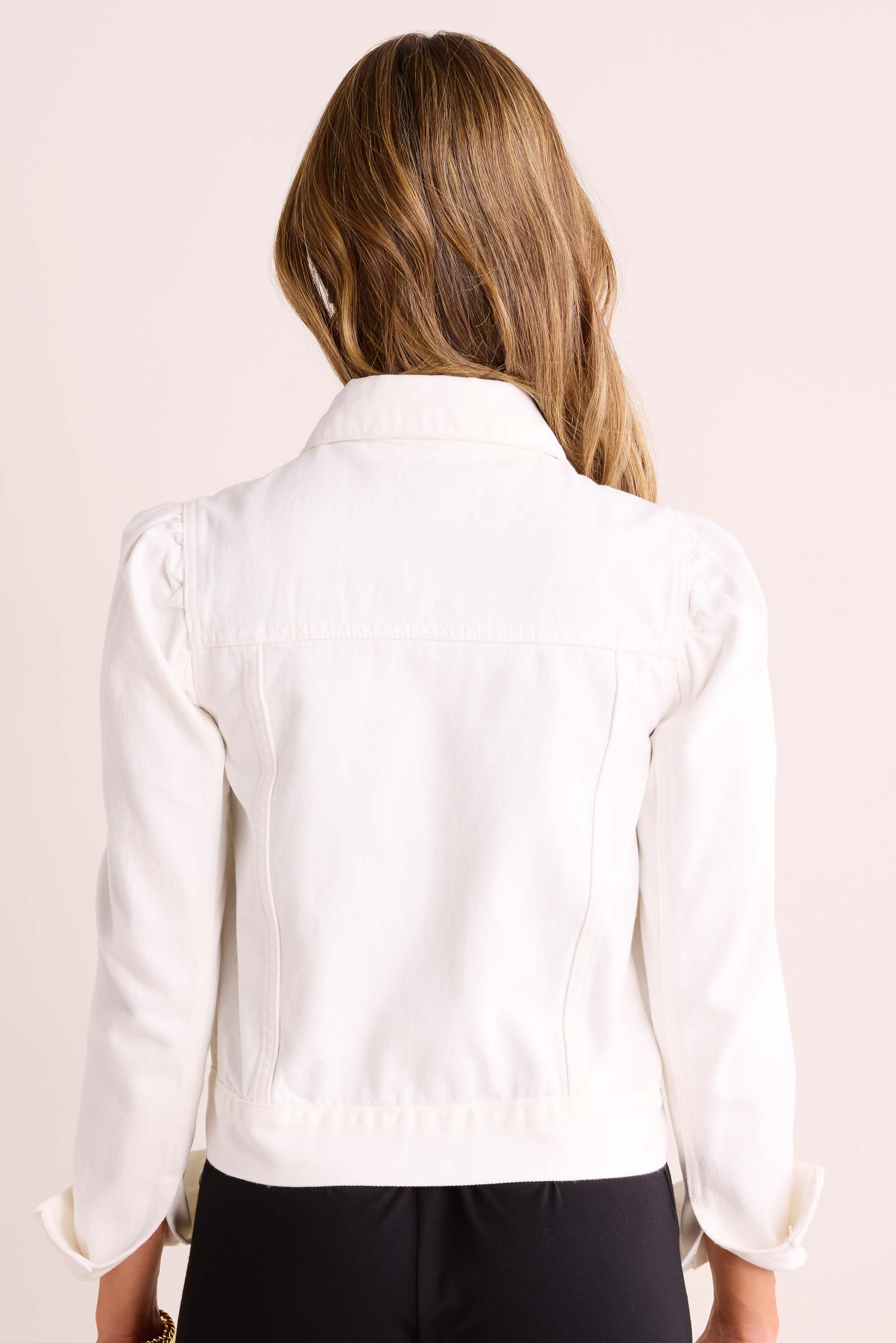 Roxanna Denim Jacket- White