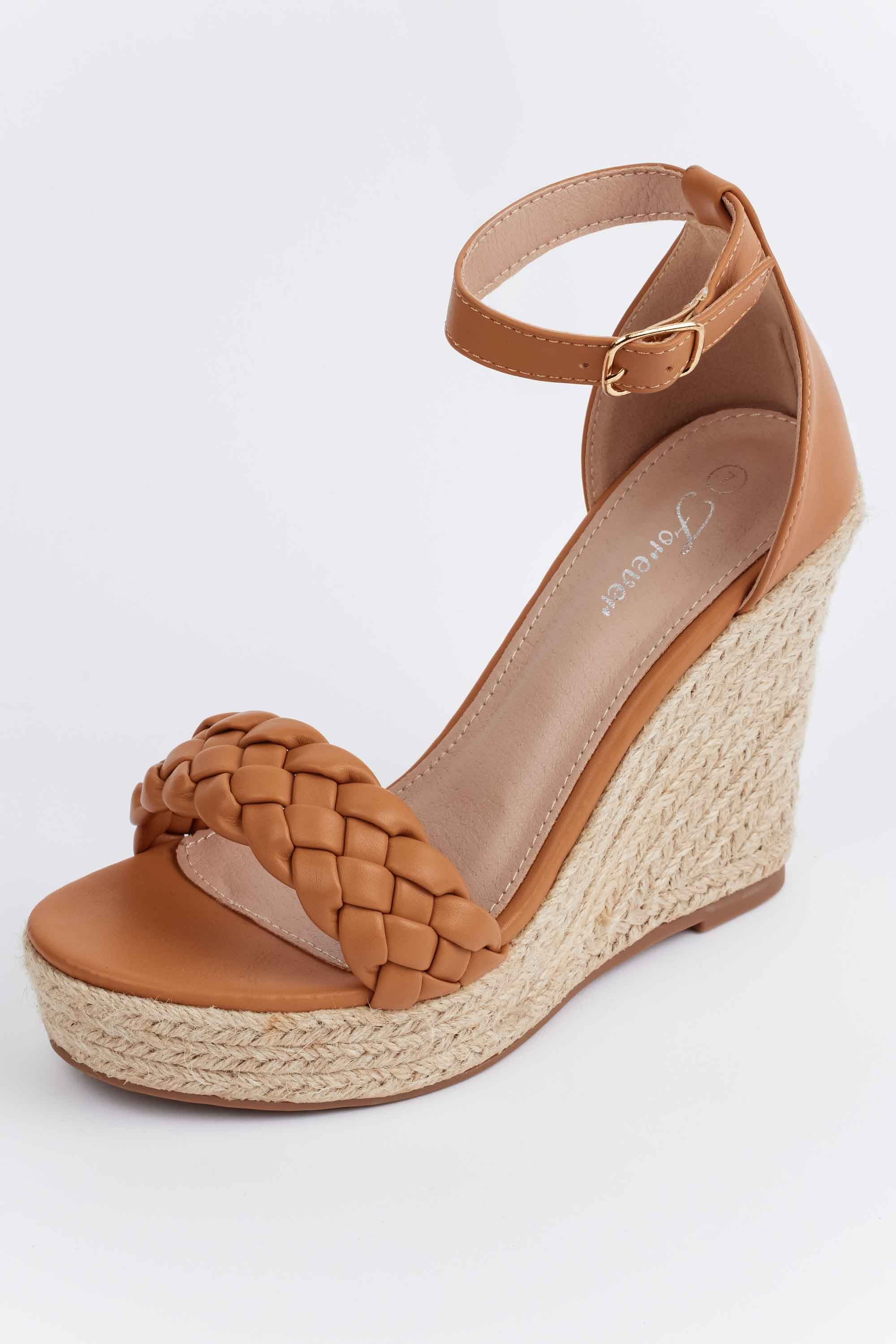 Nidia Wedges- Tan