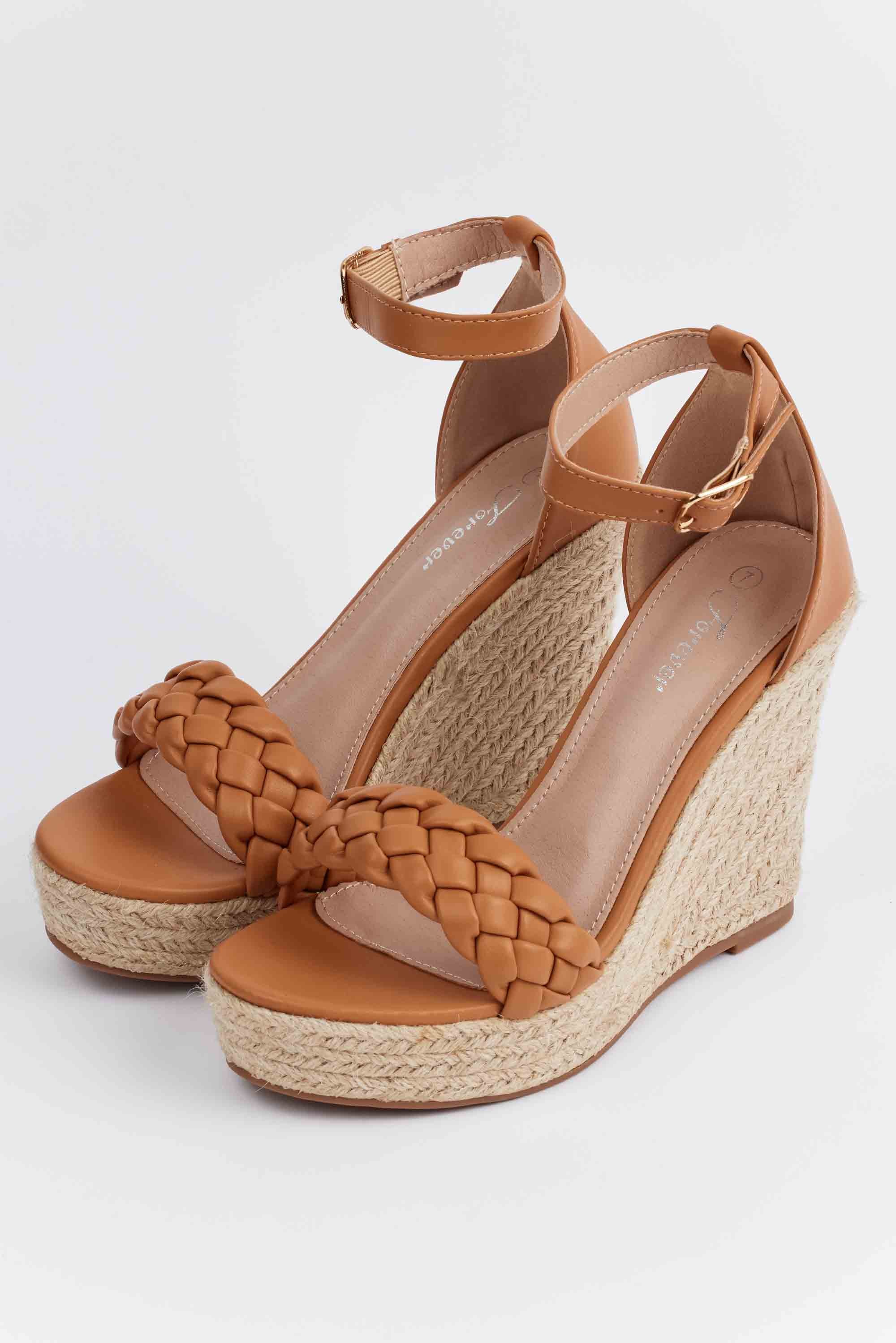 Nidia Wedges- Tan