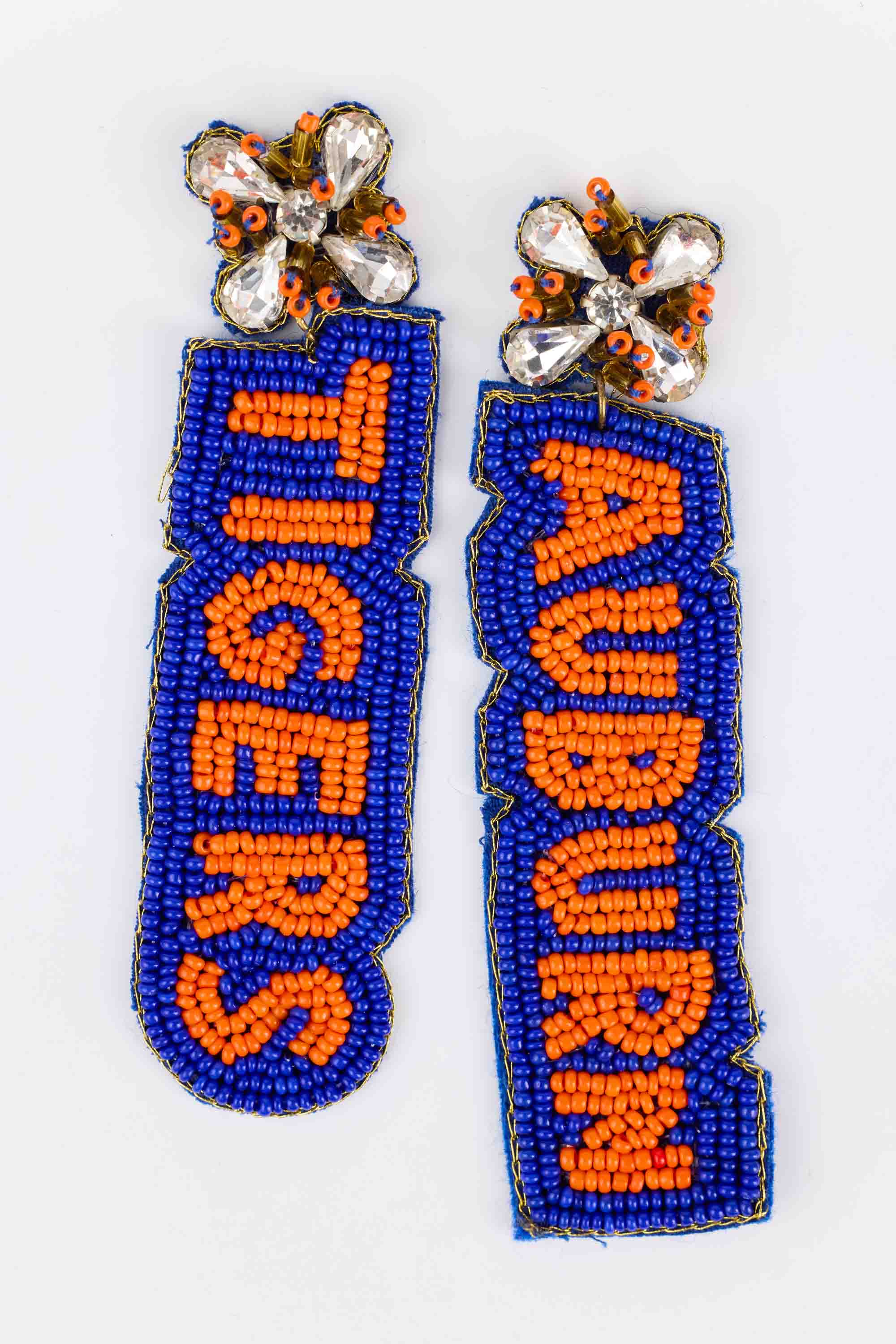 Auburn Beaded Earrings by Treasure Jewels