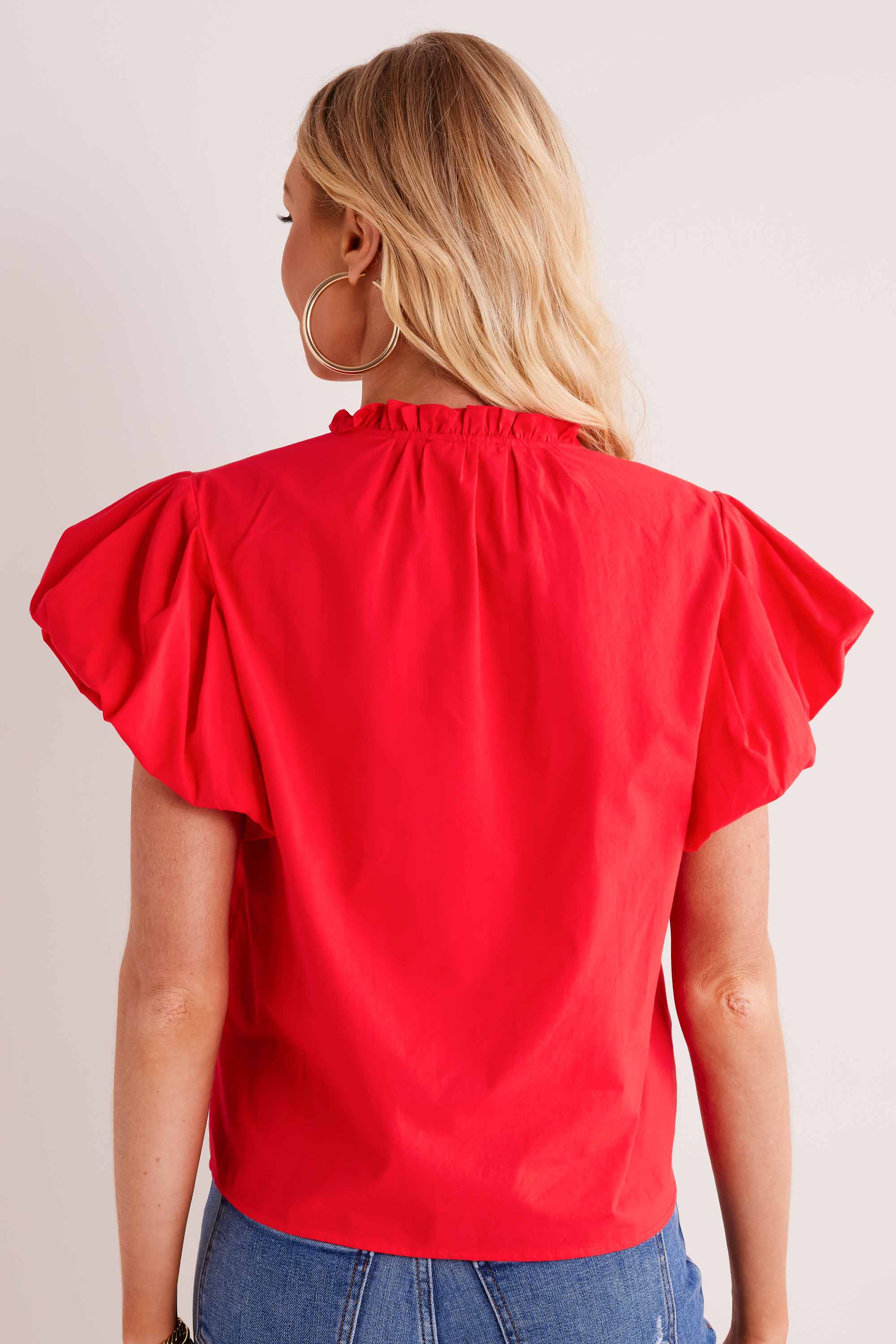 Agnes Top- Red