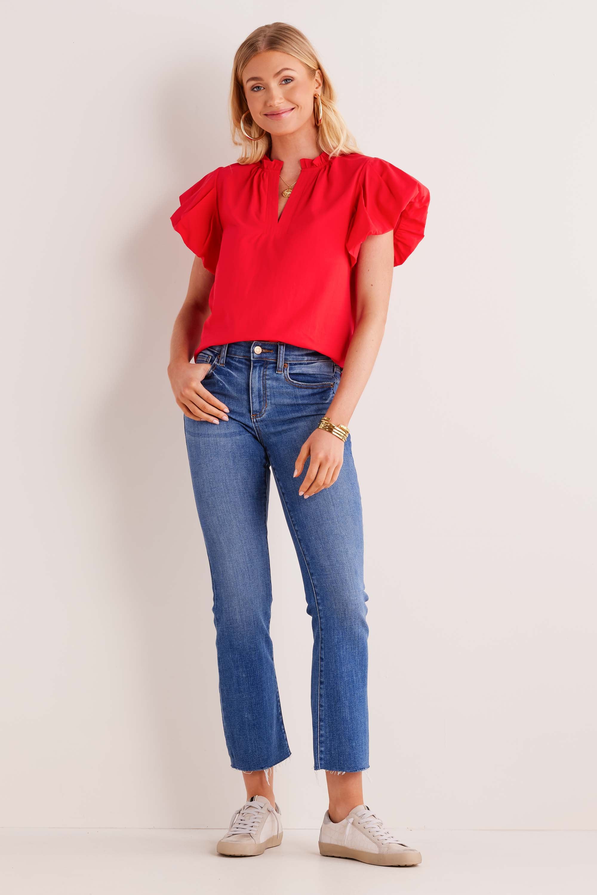 Agnes Top- Red