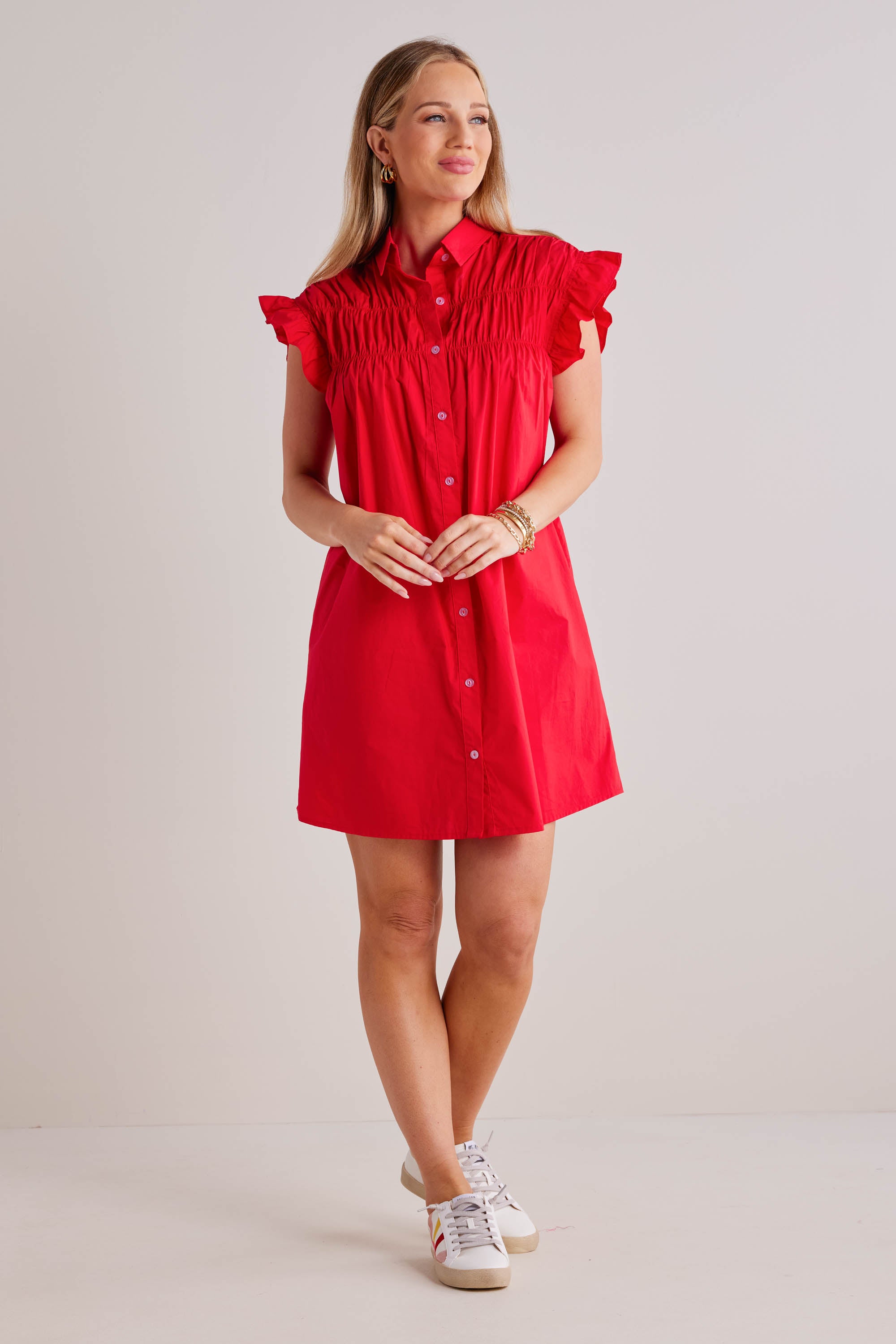 Neacie Dress- Red