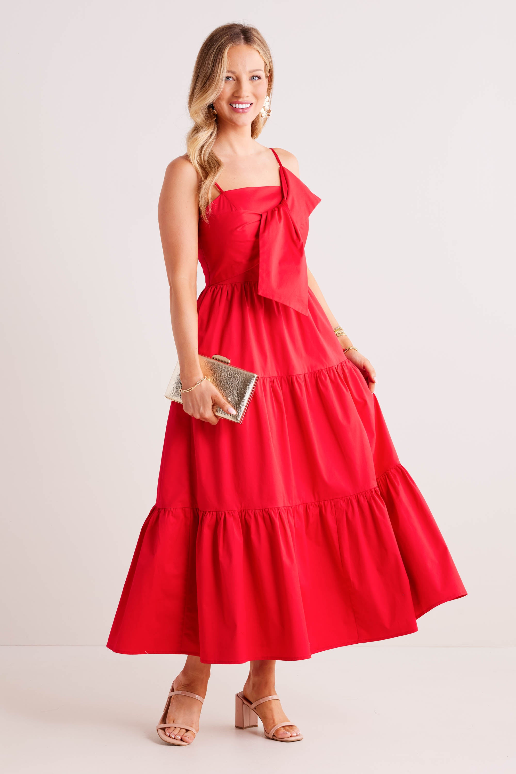 Katherine Dress- Red