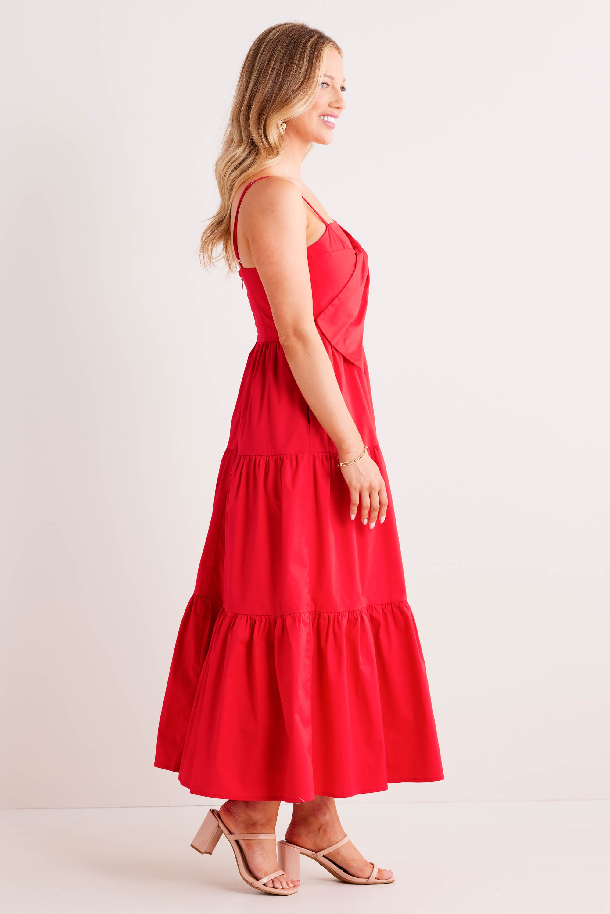 Katherine Dress- Red