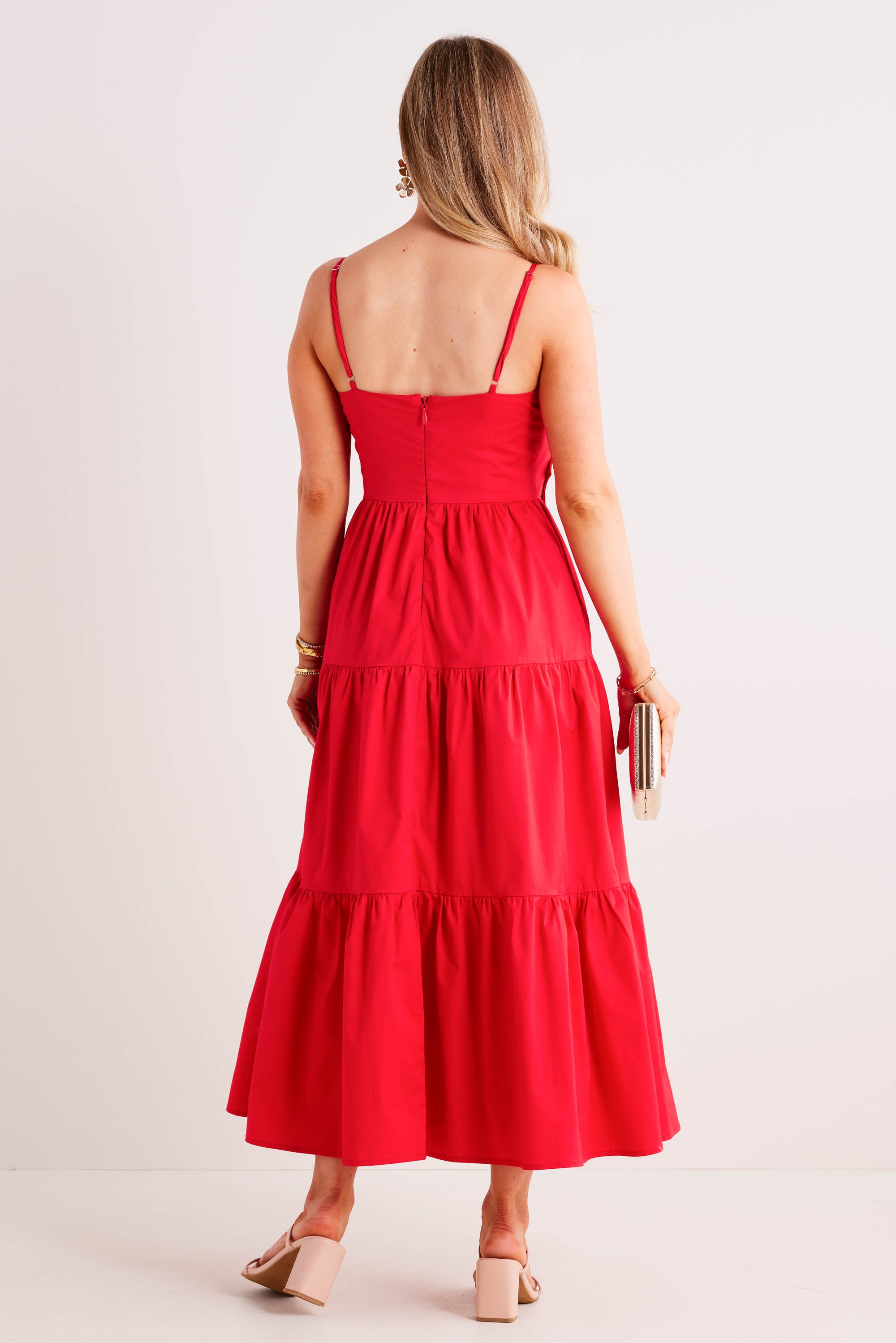 Katherine Dress- Red