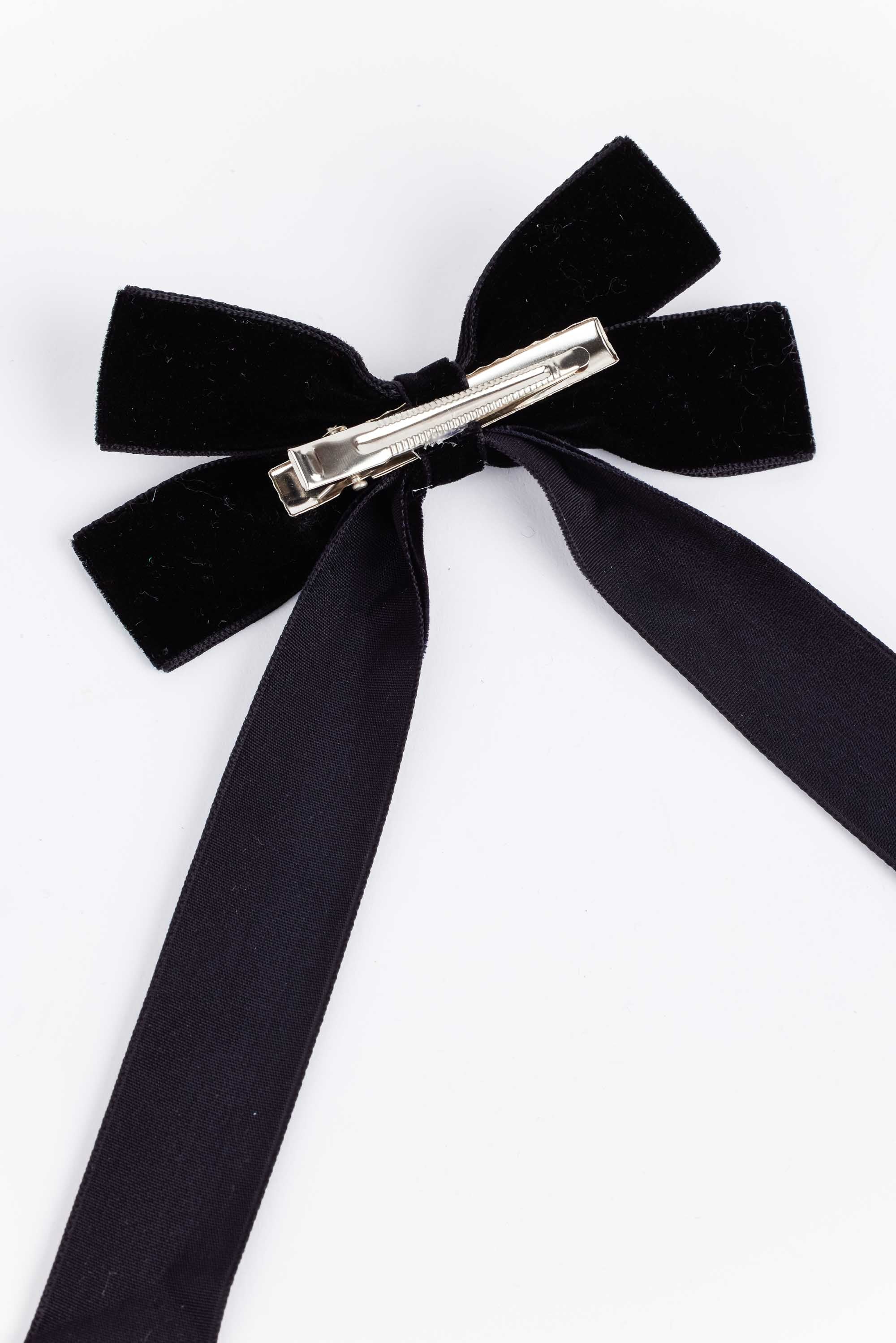 Lizzie Bow Clip- Black