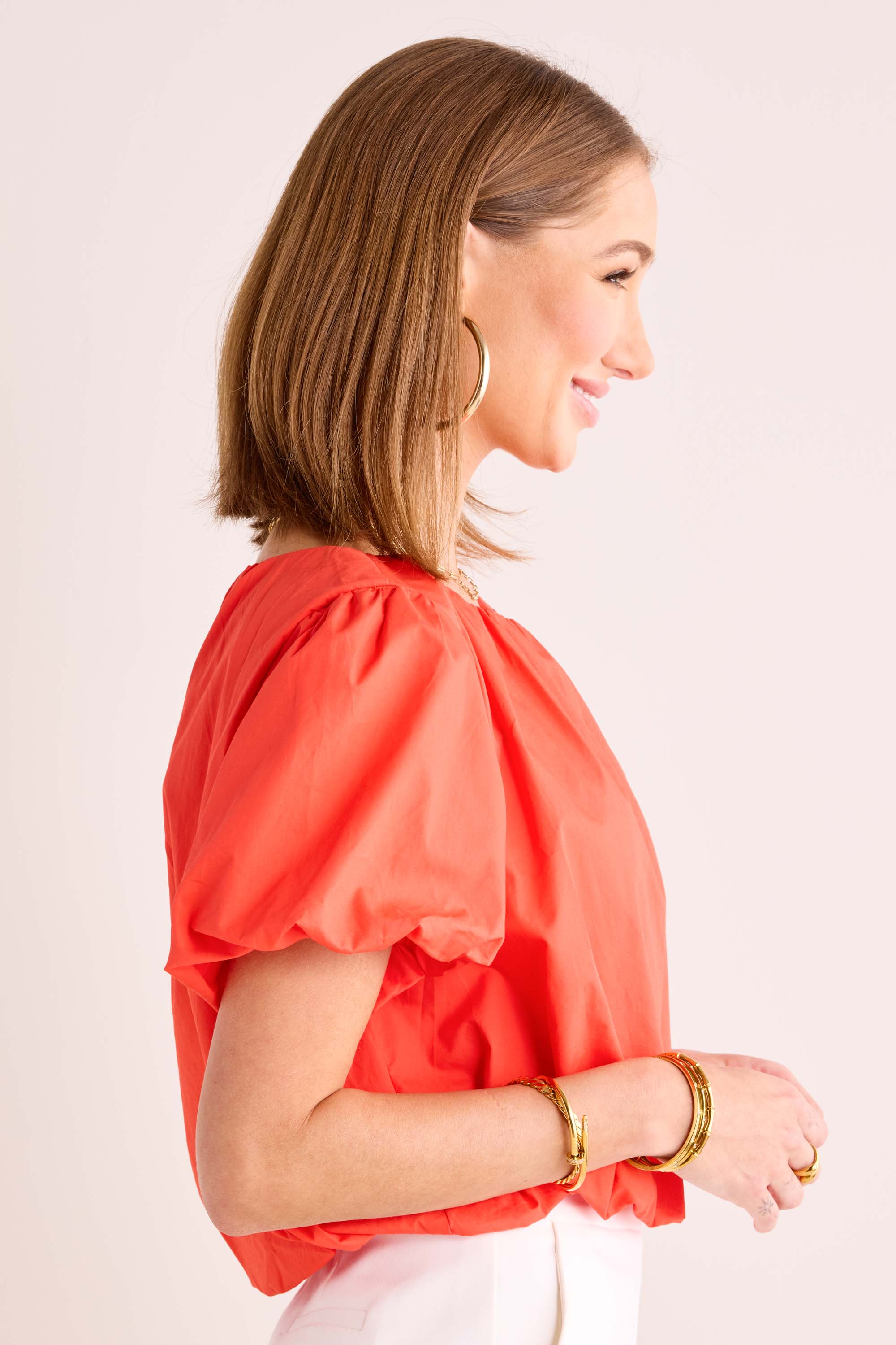 Martha Top- Coral