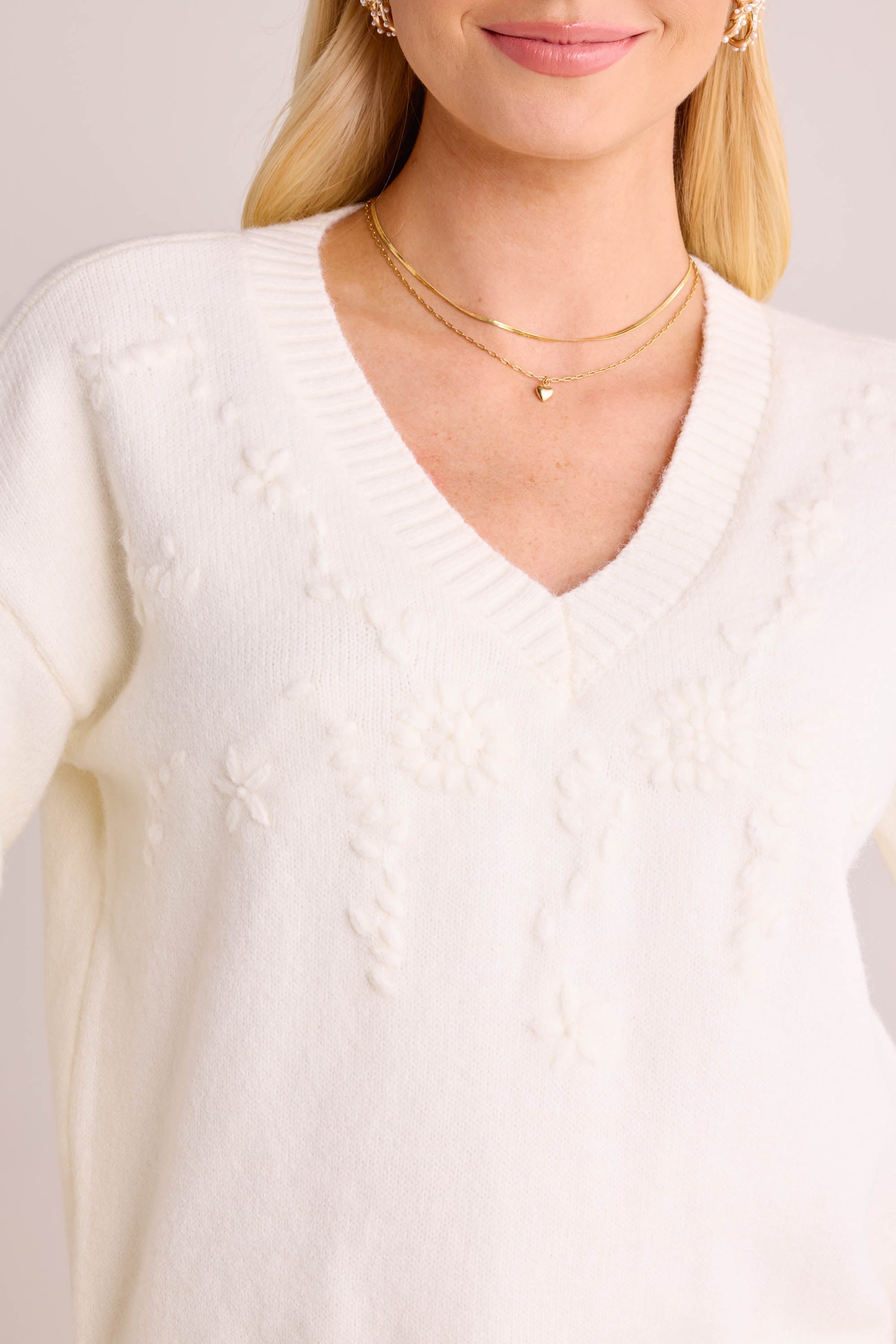 Jeanine Sweater- Ivory