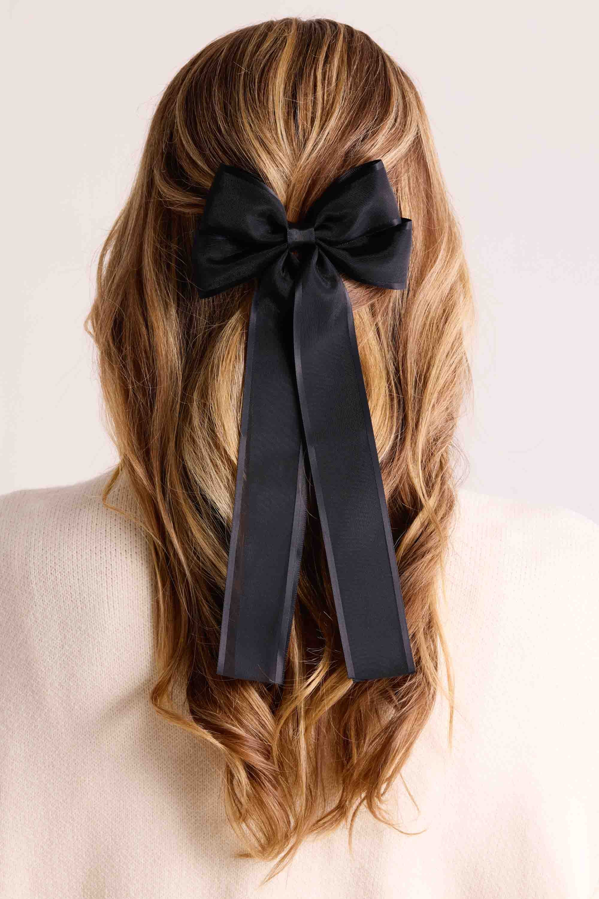 Sylvie Bow Clip- Black