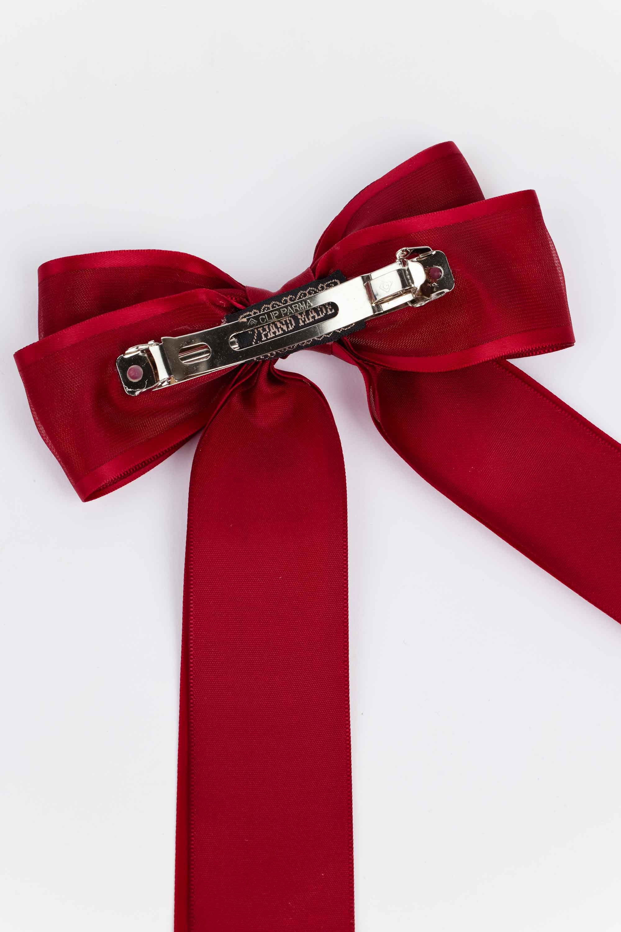 Sylvie Bow Clip- Red