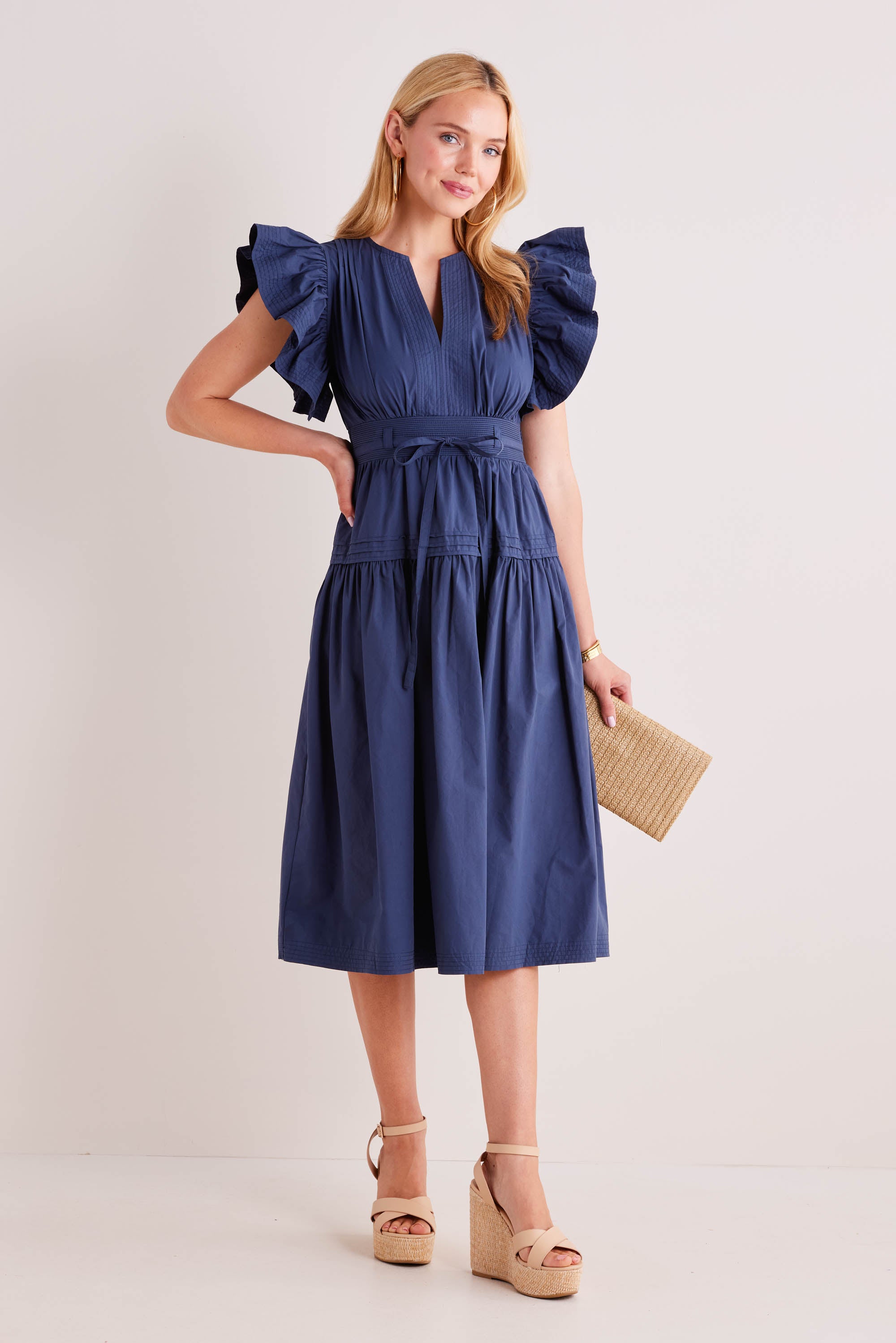 Amalia Dress- Navy