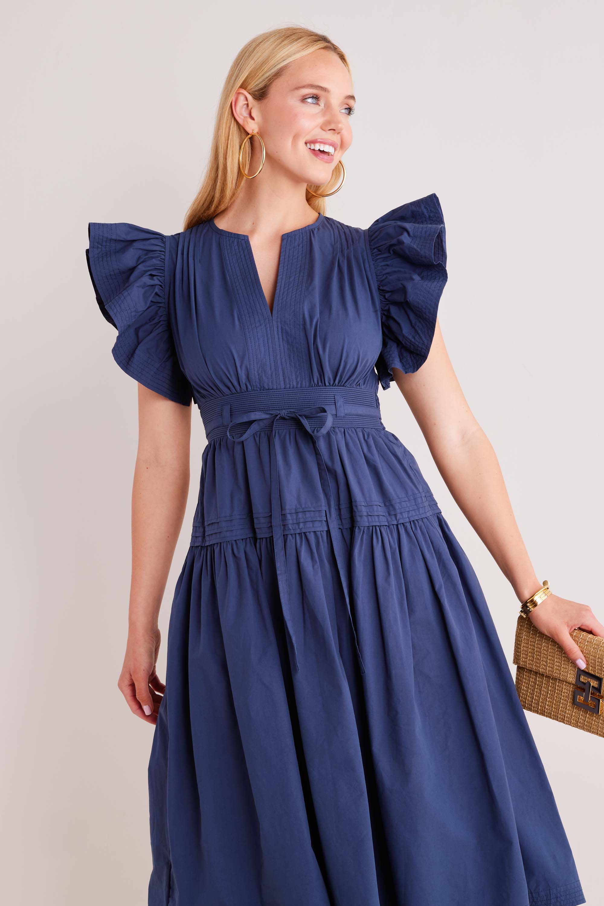 Amalia Dress- Navy