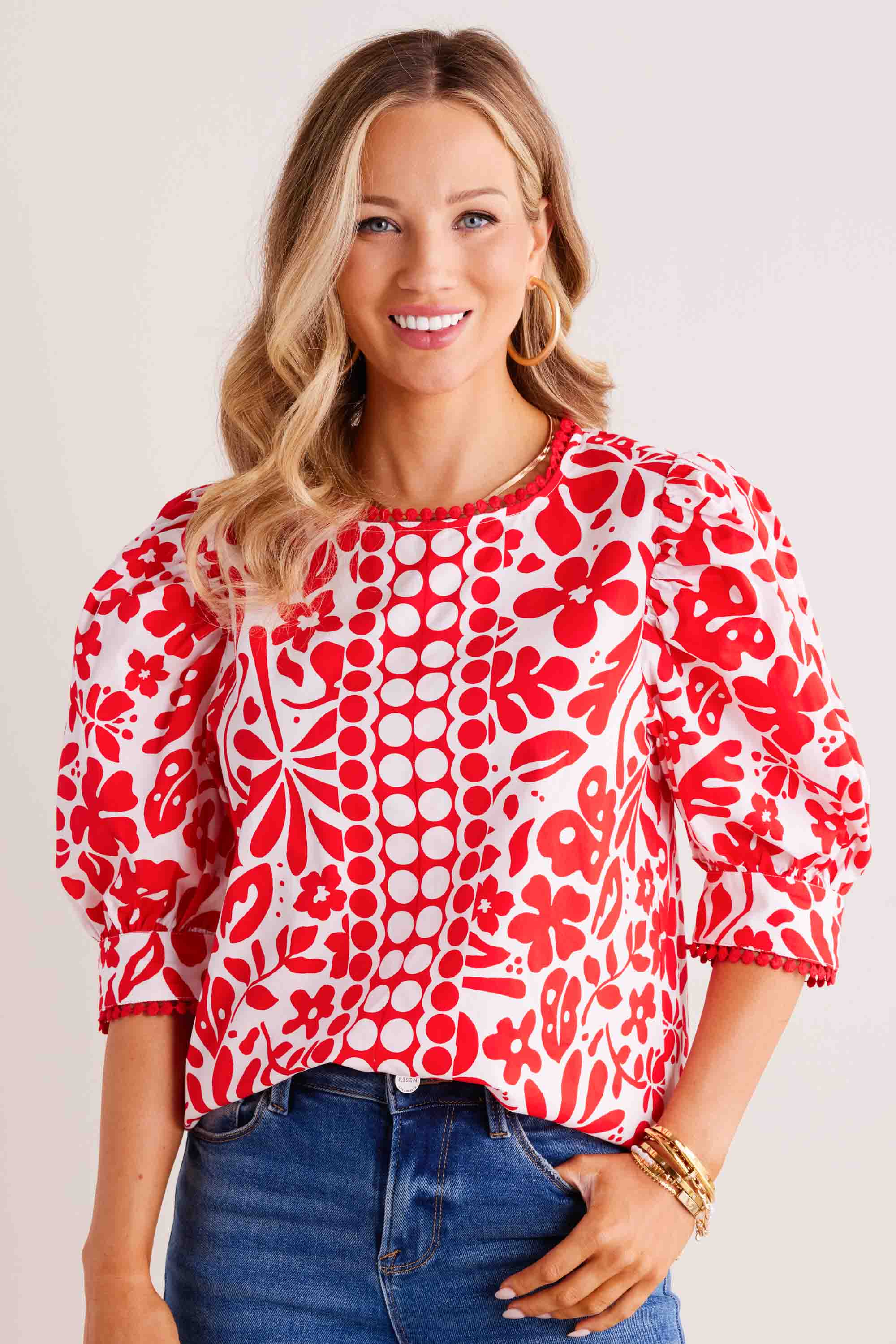 Brady Top- Red